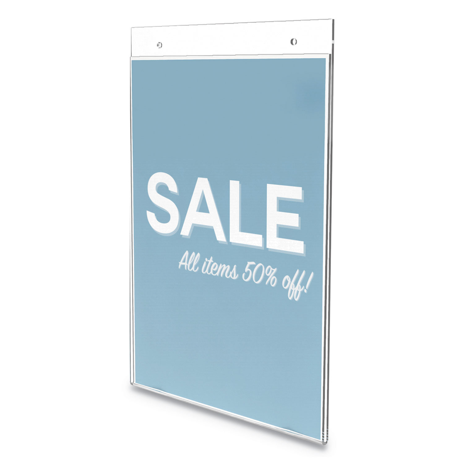  deflecto 68201-VP Classic Image Wall Sign Holder, 8 1/2 x 11, Clear Frame, 12/Pack (DEF68201VP) 
