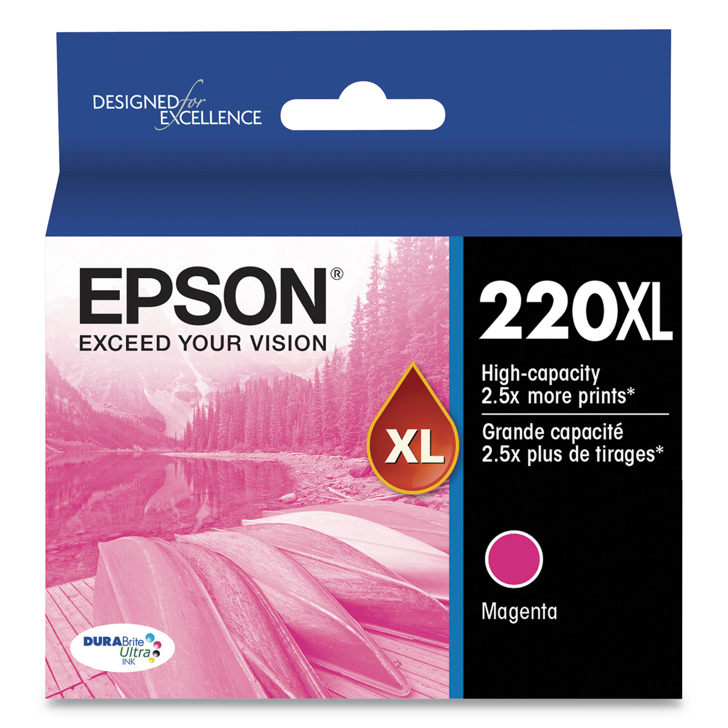  Epson T220XL320-S T220XL320S (220XL) DURABrite Ultra High-Yield Ink, 450 Page-Yield, Magenta (EPST220XL320S) 