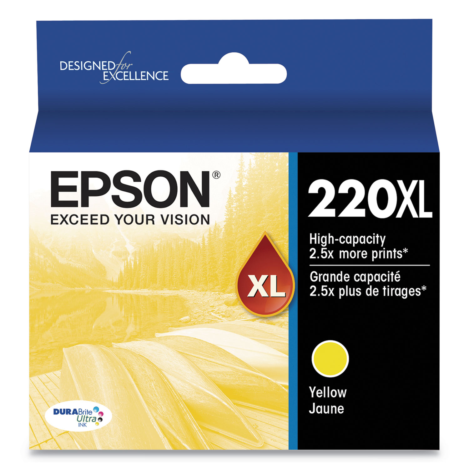  Epson T220XL420-S T220XL420S (220XL) DURABrite Ultra High-Yield Ink, 450 Page-Yield, Yellow (EPST220XL420S) 