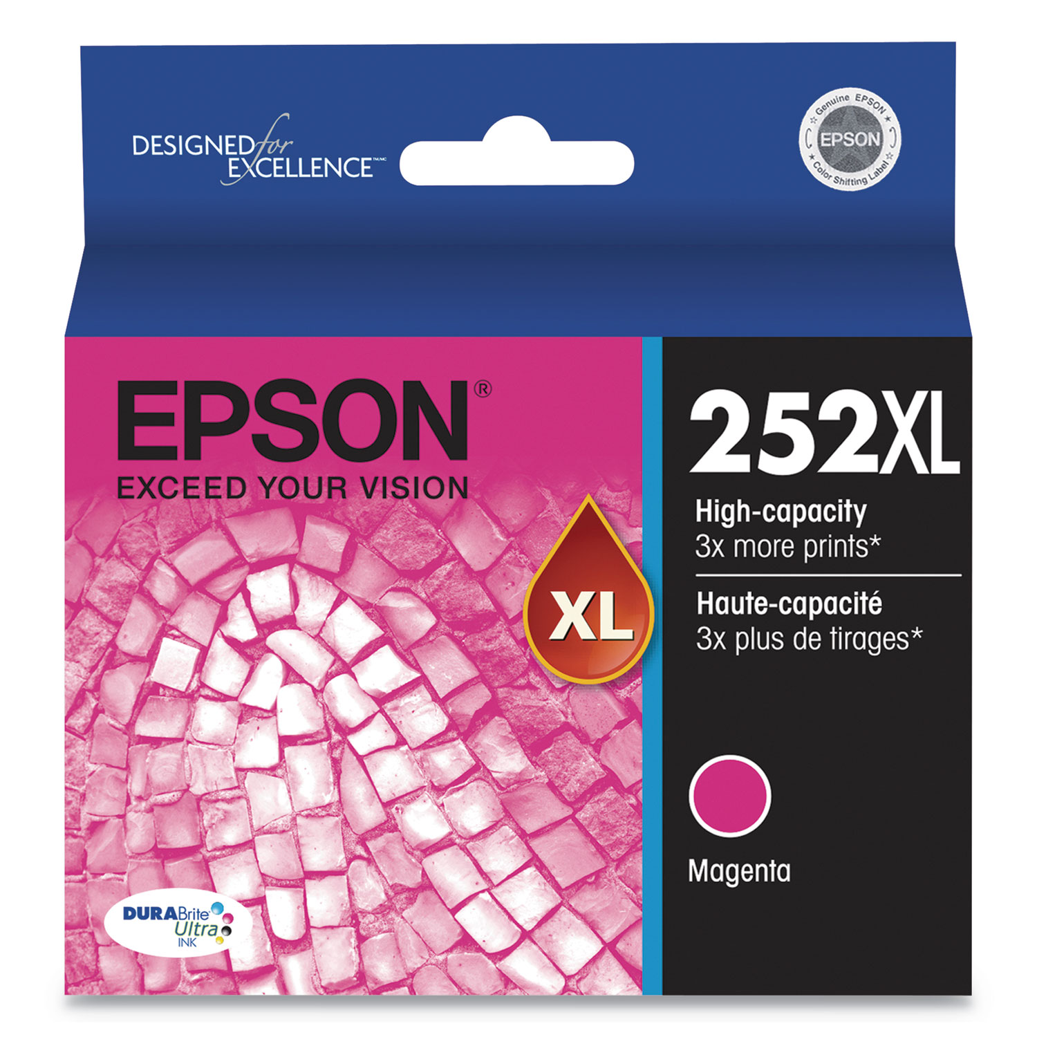  Epson T252XL320-S T252XL320S (252XL) DURABrite Ultra High-Yield Ink, 1100 Page-Yield, Magenta (EPST252XL320S) 