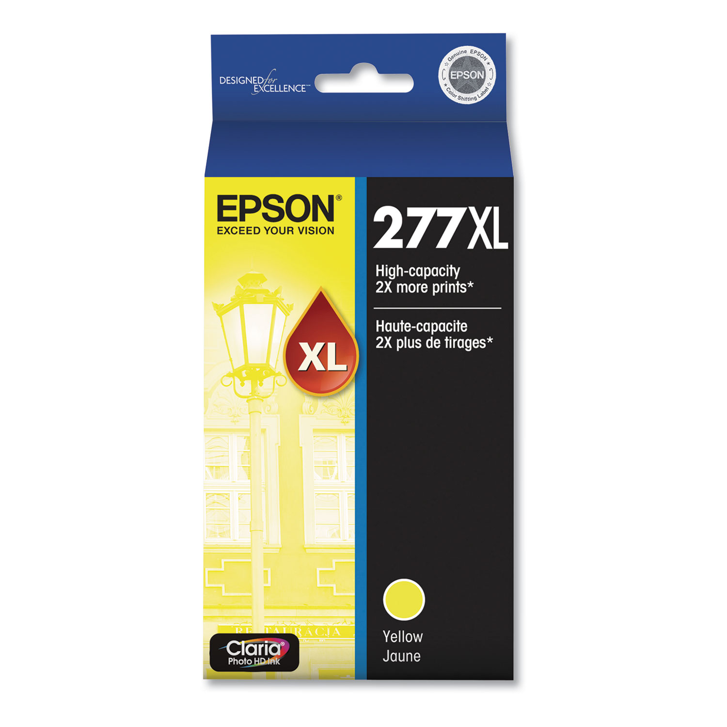  Epson T277XL420-S T277XL420S (277XL) Claria High-Yield Ink, 740 Page-Yield, Yellow (EPST277XL420S) 