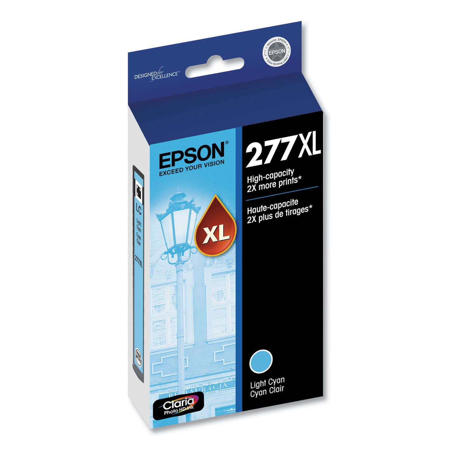 T277XL520S (277XL) Claria High-Yield Ink, 740 Page-Yield, Light Cyan