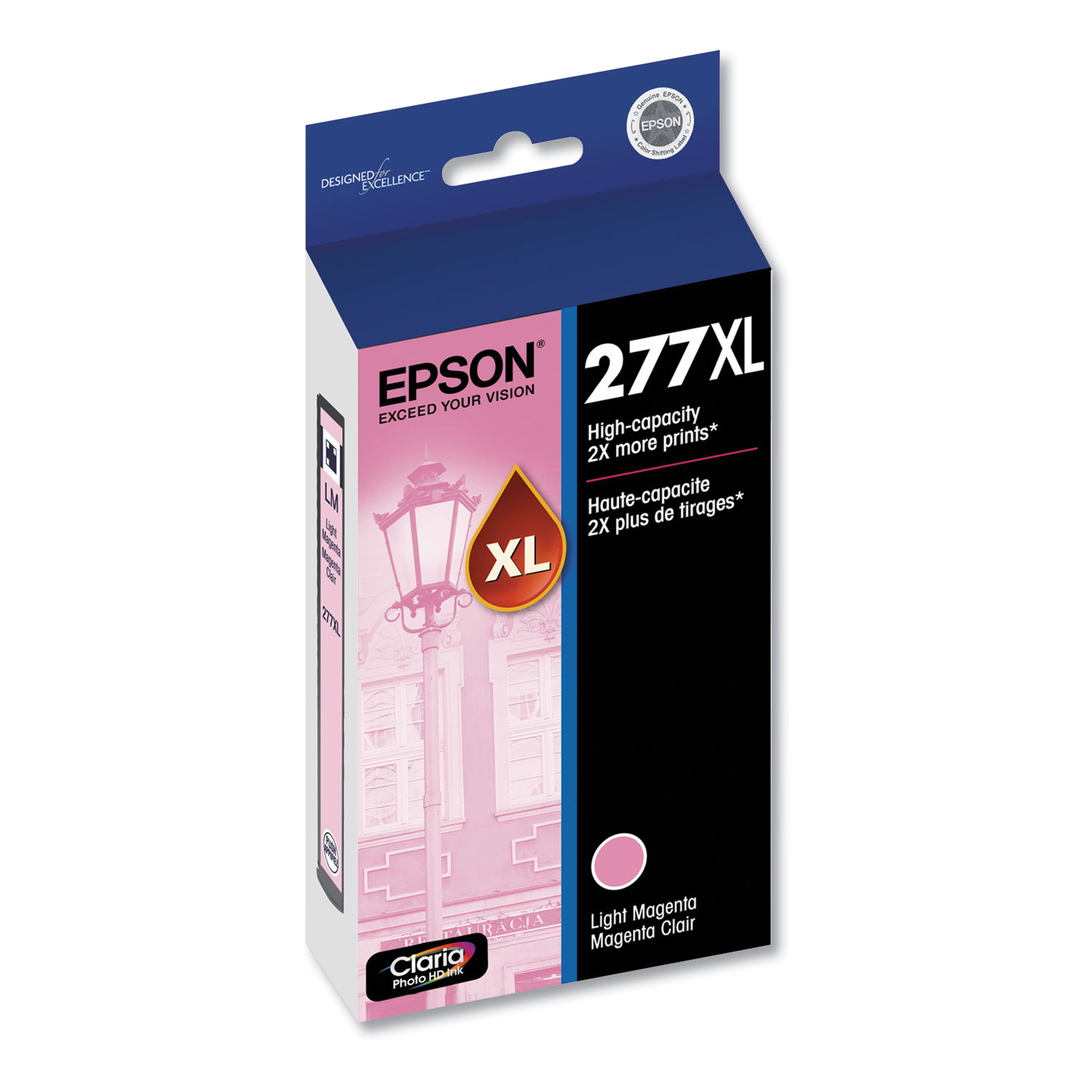 T277XL620S (277XL) Claria High-Yield Ink, 740 Page-Yield, Light Magenta