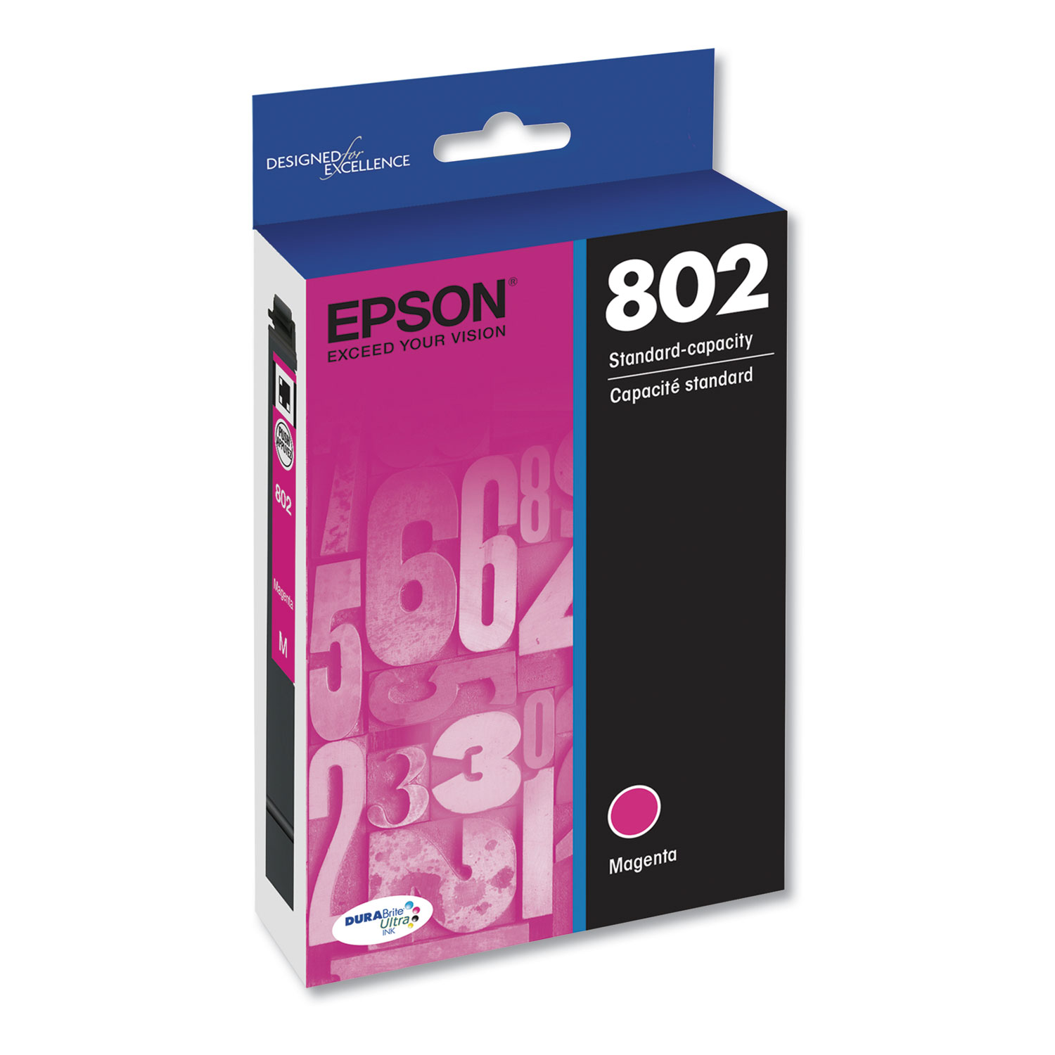  Epson T802320S T802320S (802) DURABrite Ultra Ink, 650 Page-Yield, Magenta (EPST802320S) 