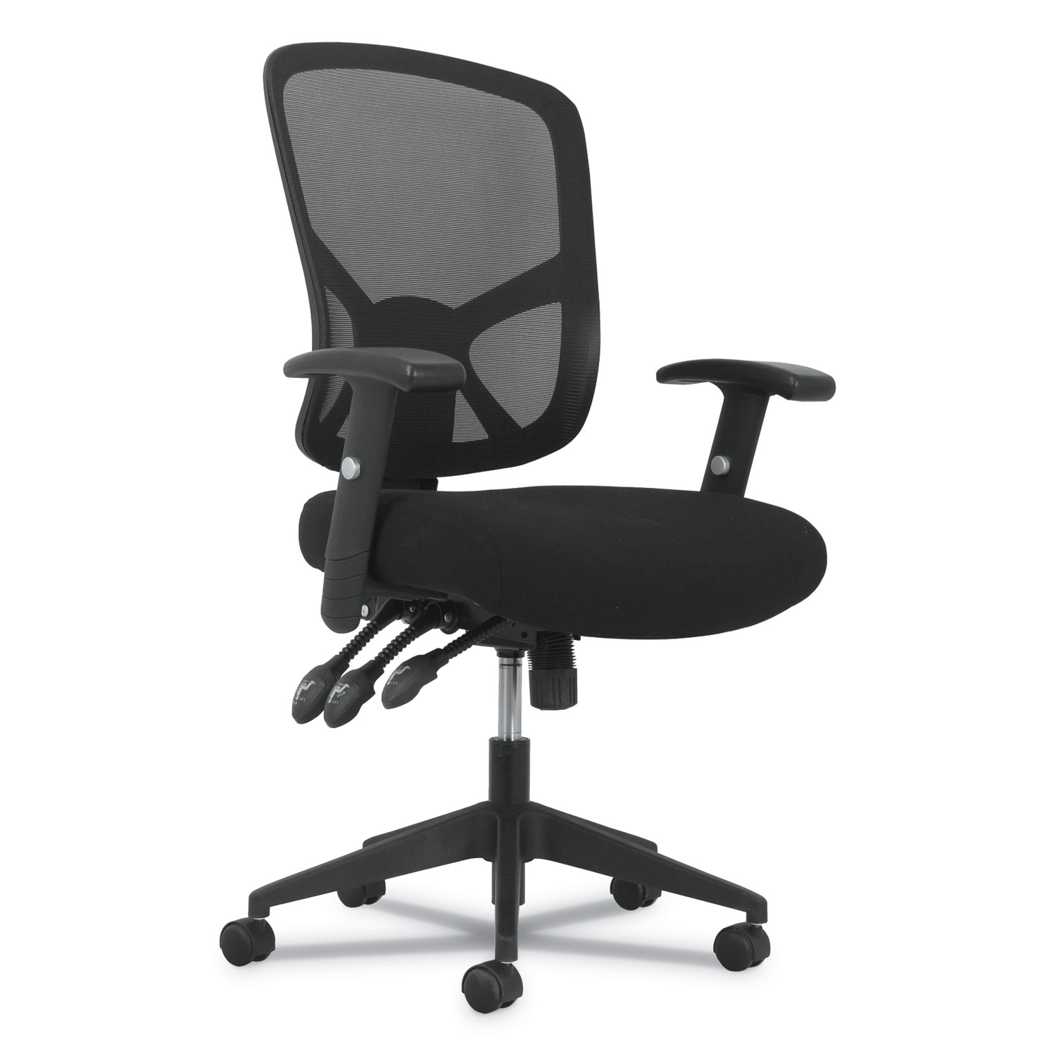  Sadie HVST121 1-Twenty-One High-Back Task Chair, Supports up to 250 lbs., Black Seat/Black Back, Black Base (BSXVST121) 