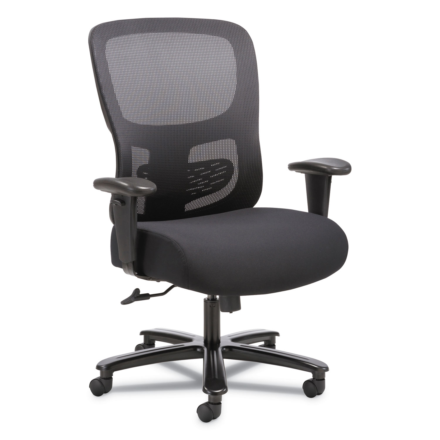  Sadie HVST141 1-Fourty-One Big and Tall Mesh Task Chair, Supports up to 350 lbs., Black Seat/Black Back, Black Base (BSXVST141) 