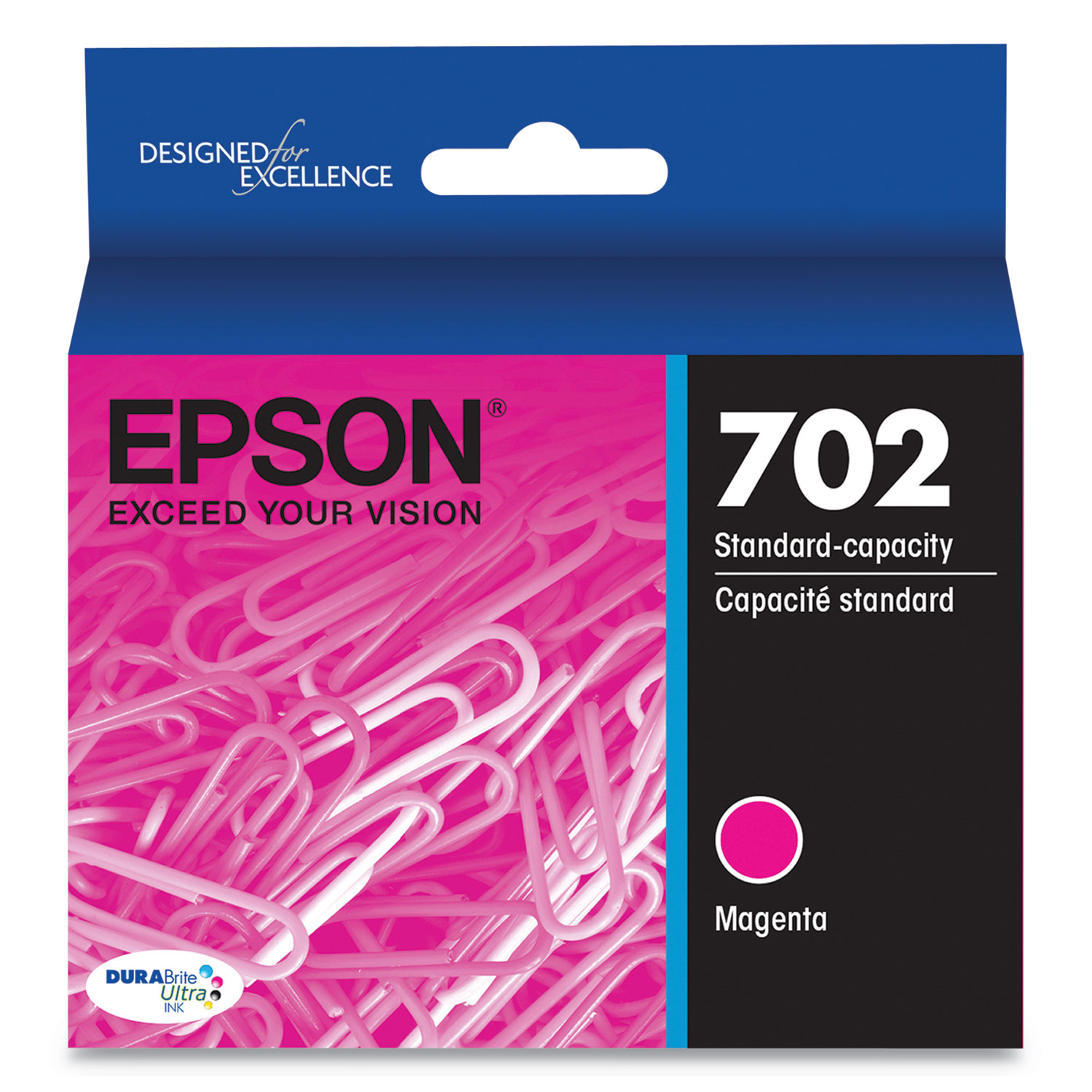 Epson T702320-S T702320S (702) DURABrite Ultra Ink, 300 Page-Yield, Magenta (EPST702320S) 
