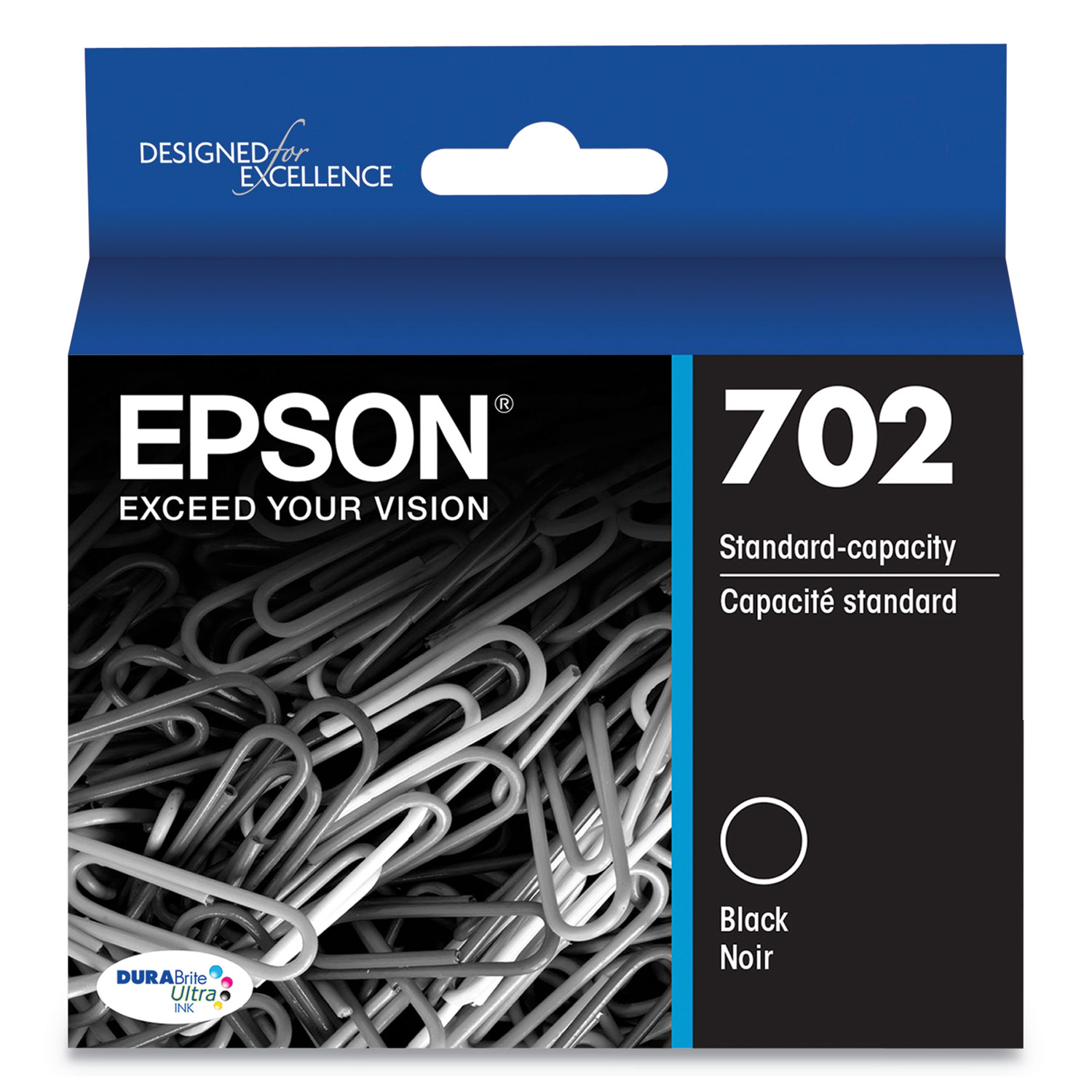  Epson T702120-S T702120S (702) DURABrite Ultra Ink, 350 Page-Yield, Black (EPST702120S) 