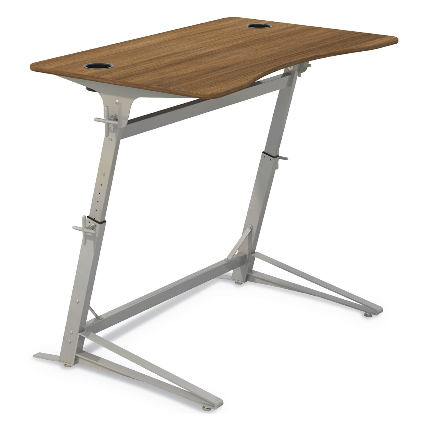  Safco 1959WL Verve Standing Desk, 47.25w x 31.75d x 42h, Walnut (SAF1959WL) 