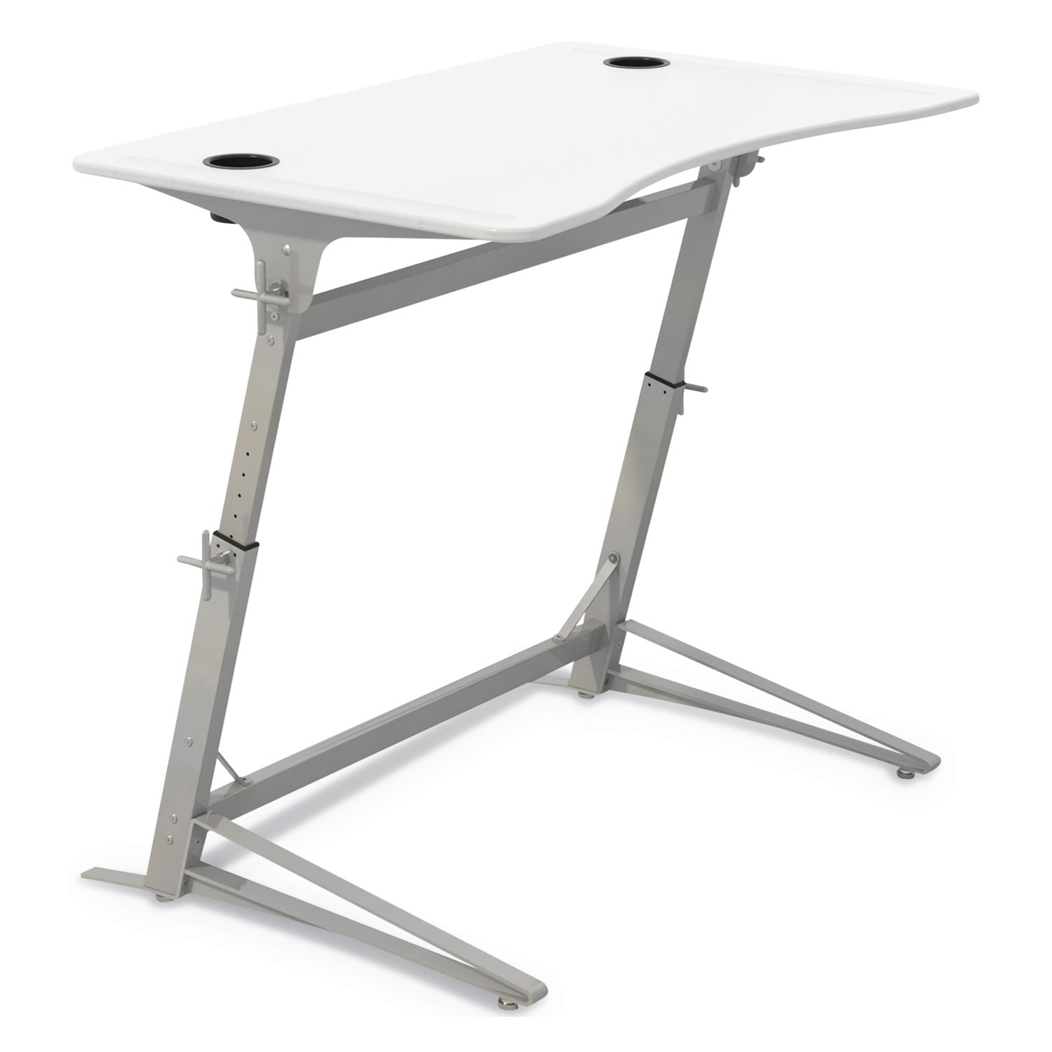  Safco 1959WH Verve Standing Desk, 47.25w x 31.75d x 42h, White (SAF1959WH) 