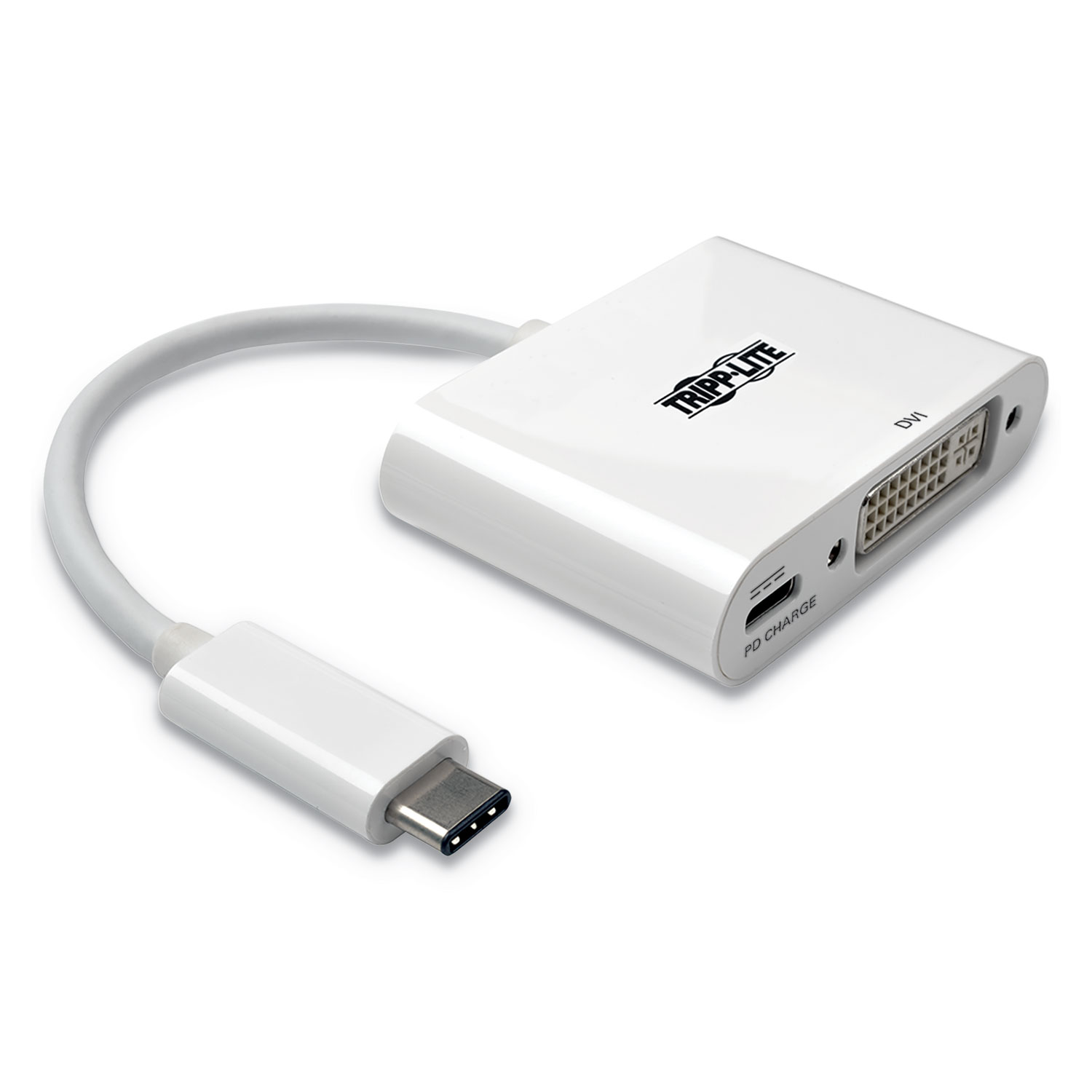  Tripp Lite U444-06N-D-C USB 3.1 Gen 1 USB-C to DVI Adapter, USB-C PD Charging Port (TRPU44406NDC) 