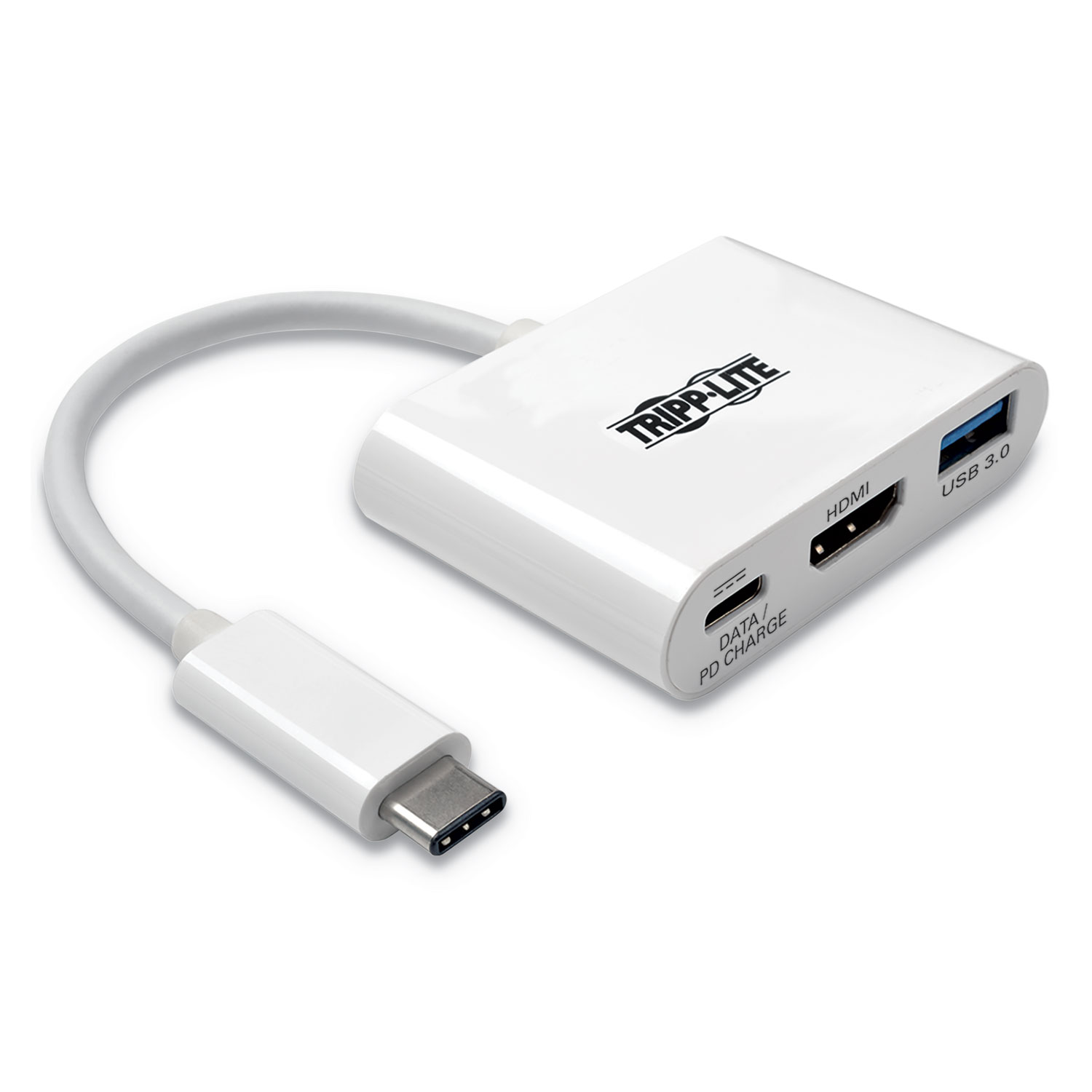  Tripp Lite U444-06N-H4U-C USB 3.1 Gen 1 USB-C to HDMI 4K Adapter, USB-A/USB-C PD Charging Ports (TRPU44406NH4UC) 