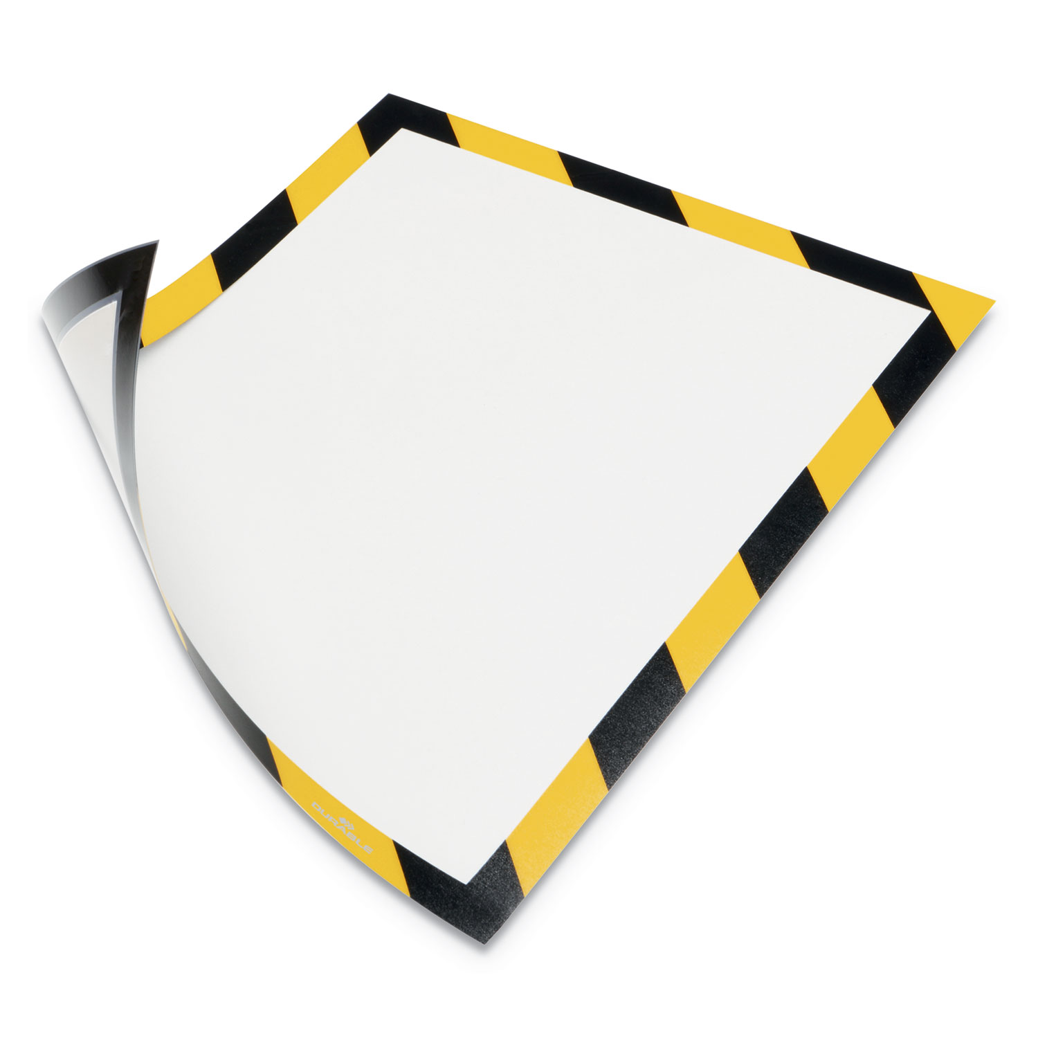  Durable 4772130 DURAFRAME Security Magnetic Sign Holder, 8 1/2 x 11, Yellow/Black Frame, 2/Pack (DBL4772130) 