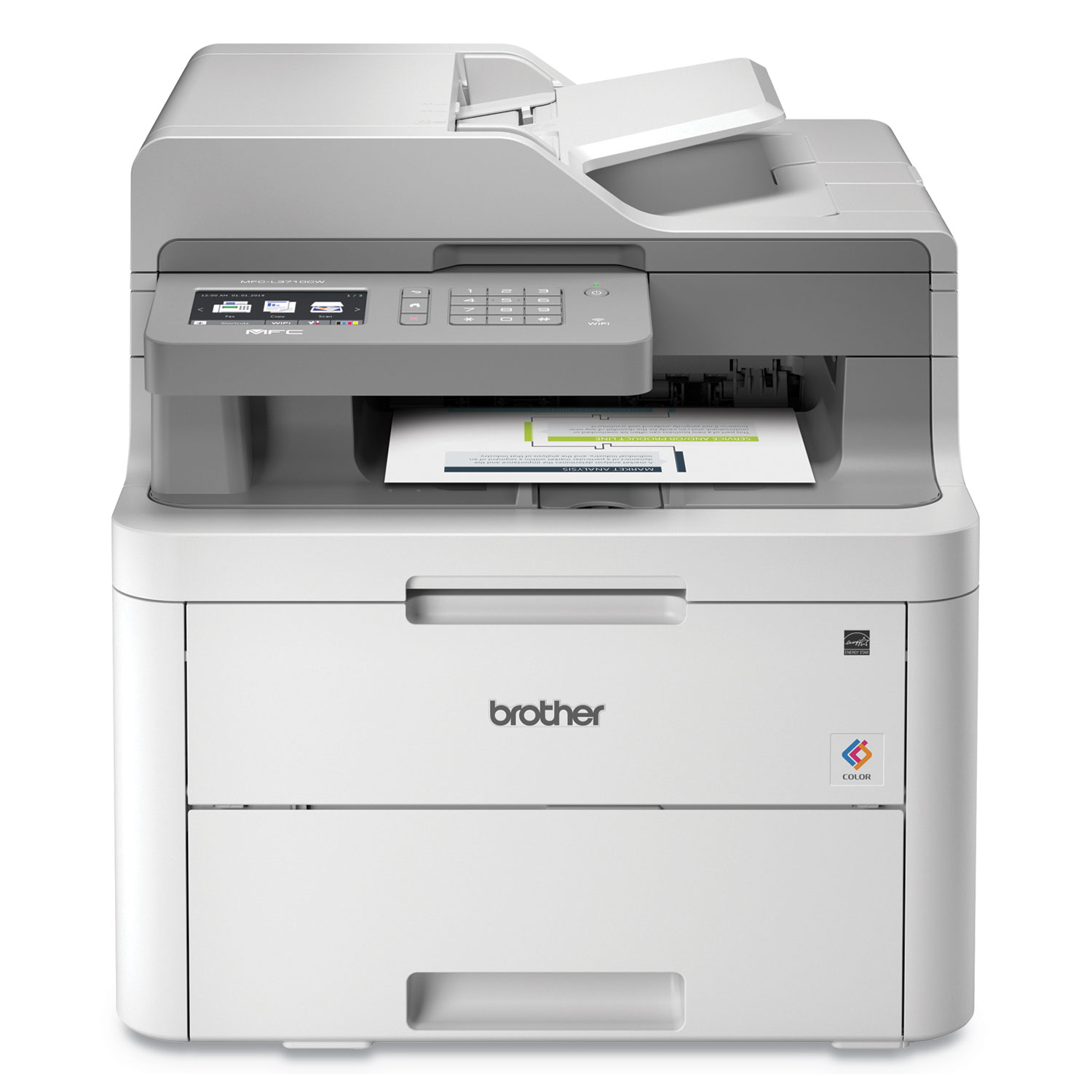  Brother MFCL3710CW MFC-L3710CW Compact Wireless Color All-in-One Printer, Copy/Fax/Print/Scan (BRTMFCL3710CW) 