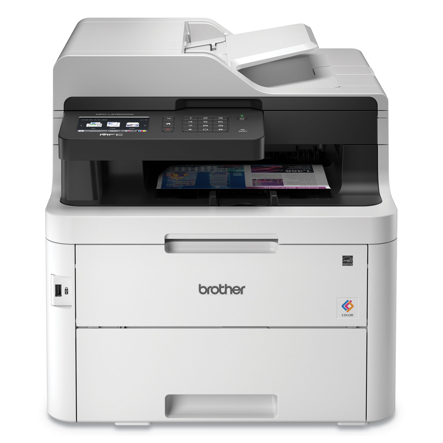 Brother MFCL3750CDW MFCL3750CDW Compact Digital Color All-in-One Printer with 3.7 Color Touchscreen, Wireless and Duplex Printing (BRTMFCL3750CDW) 