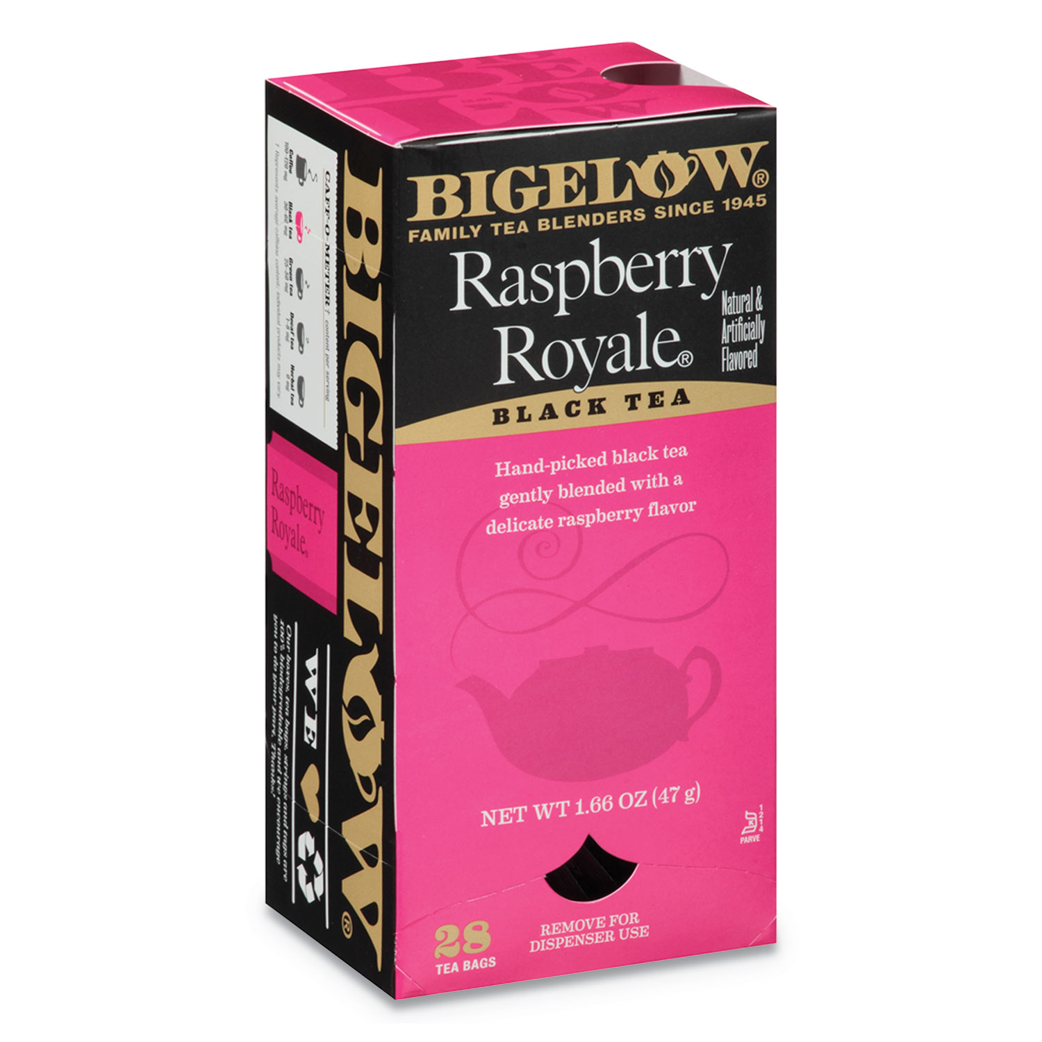  Bigelow RCB003401 Raspberry Black Tea, Raspberry, 0.34 lbs, 28/Box (BTC003401) 