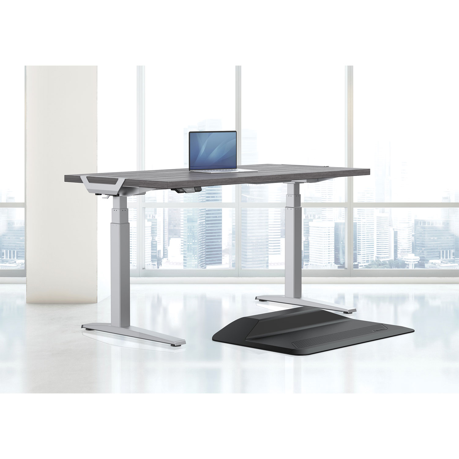  Fellowes 9650101 Levado Laminate Table Top (Top Only), 60w x 30d, Gray Ash (FEL9650101) 