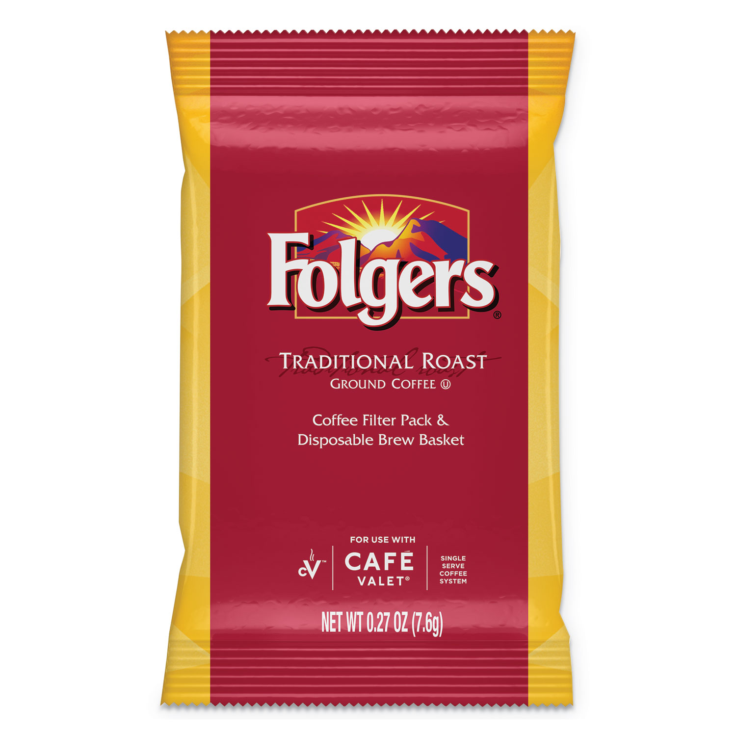 Traditional Roast, Regular, 0.27 oz Packet, 96/Carton