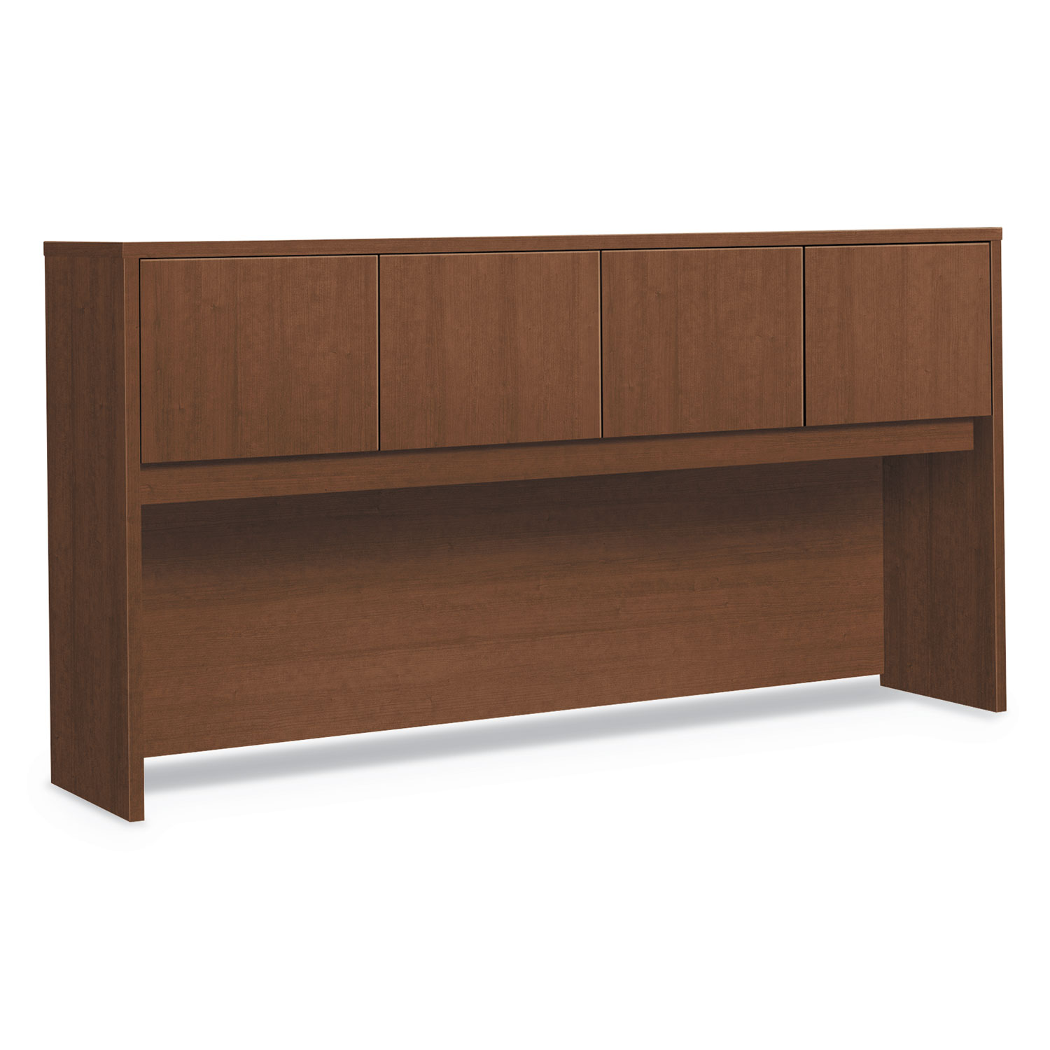 Foundation Hutch with Doors, Compartment, 72w x 14.63d x 37.13h, Shaker Cherry