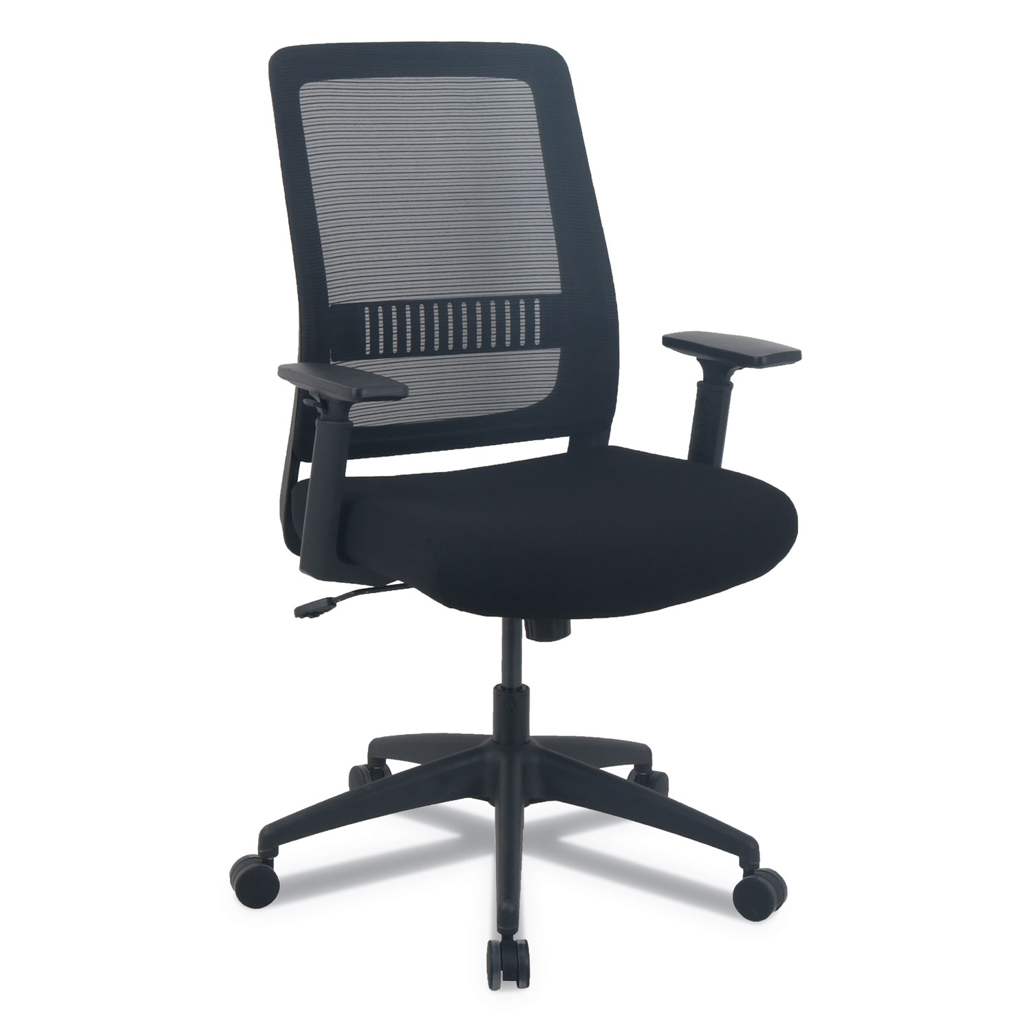  Alera ALEEY4214B Alera EY Series Swivel Tilt Chair, Supports up to 275 lbs., Black Seat/Black Back, Black Base (ALEEY4214B) 