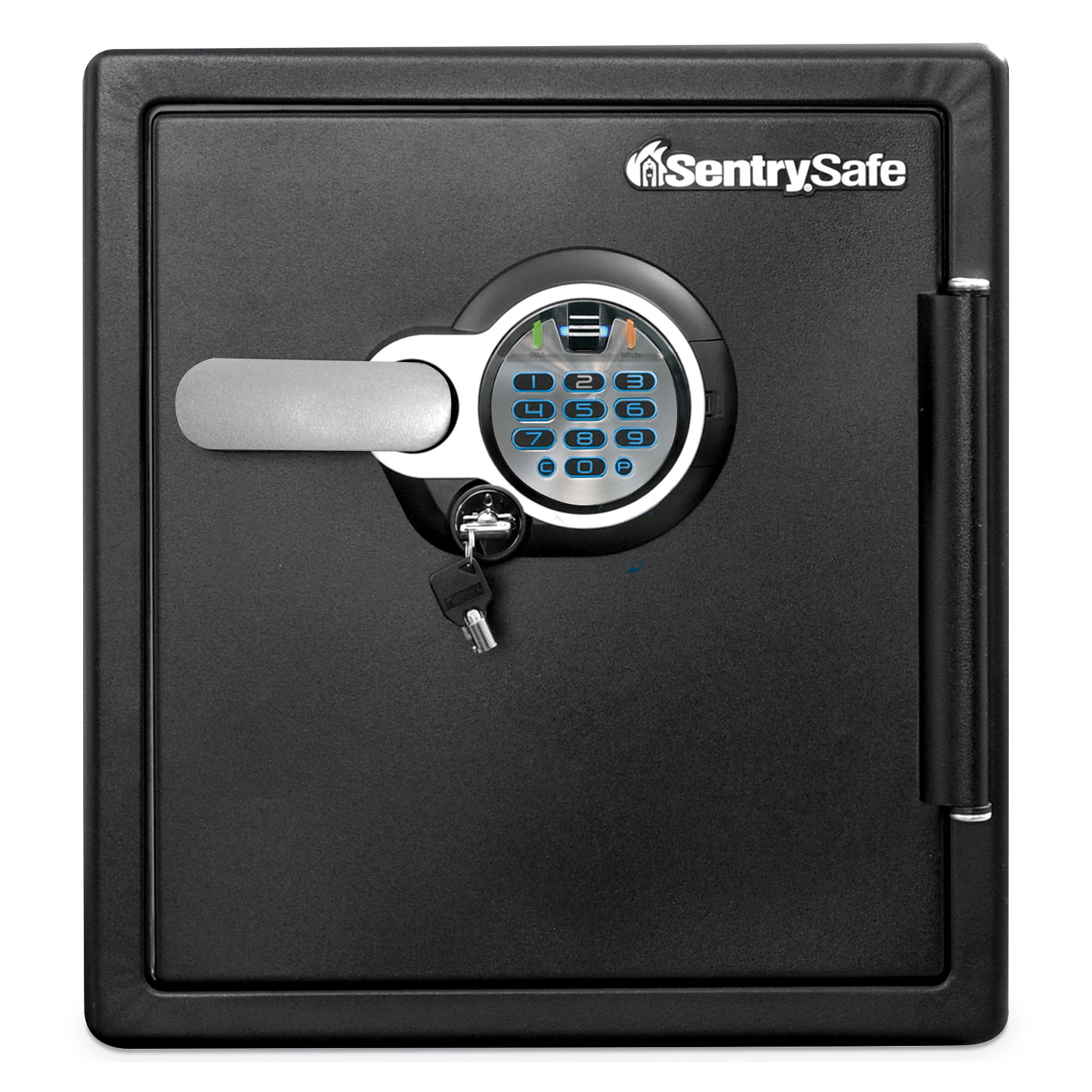  Sentry Safe SFW123BSC Fire-Safe with Biometric & Keypad Access, 1.23 cu ft, 16.3w x 19.3d x 17.8h, Black (SENSFW123BSC) 