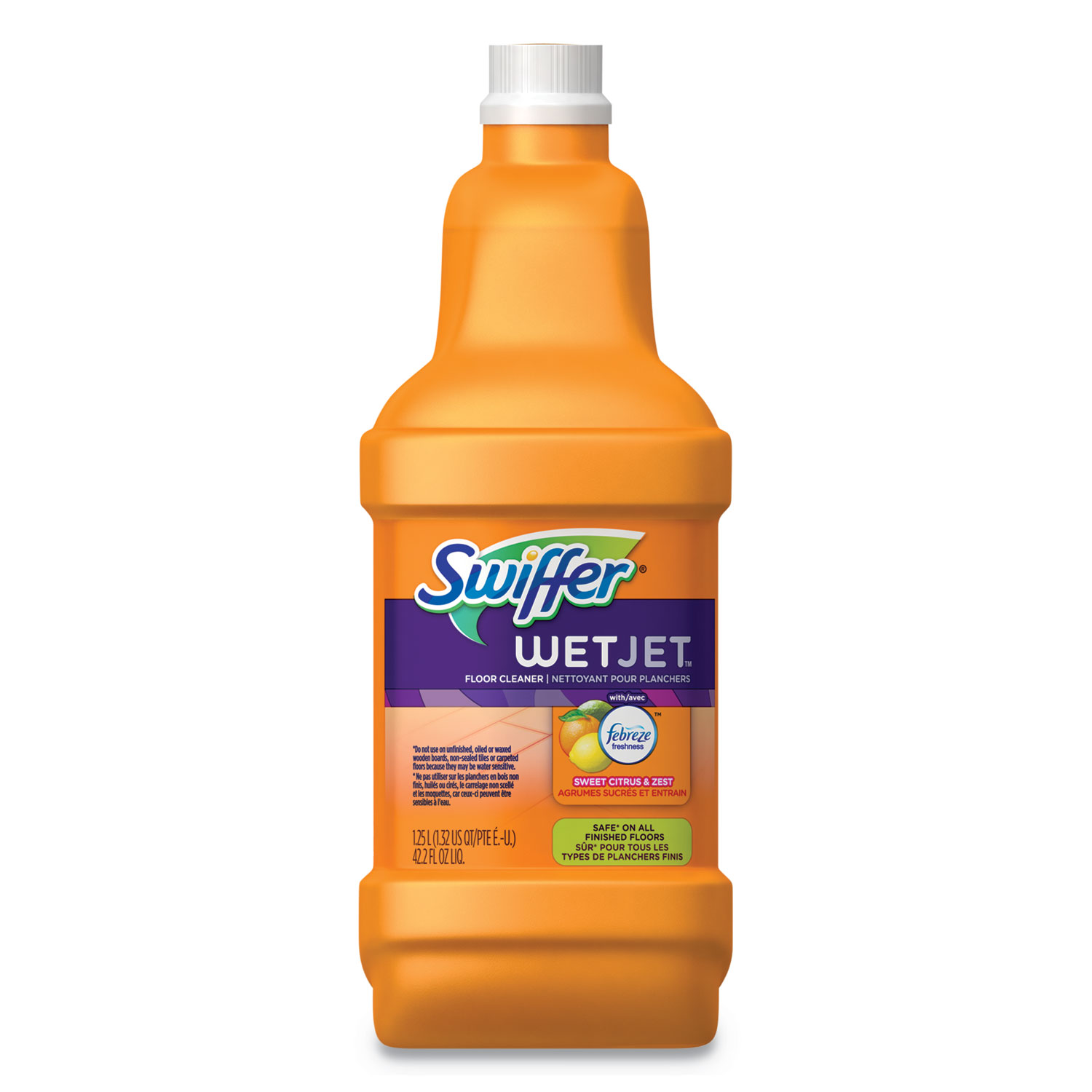  Swiffer 77812 WetJet System Cleaning-Solution Refill, Citrus Scent, 1.25 L Bottle, 4/Carton (PGC77812) 