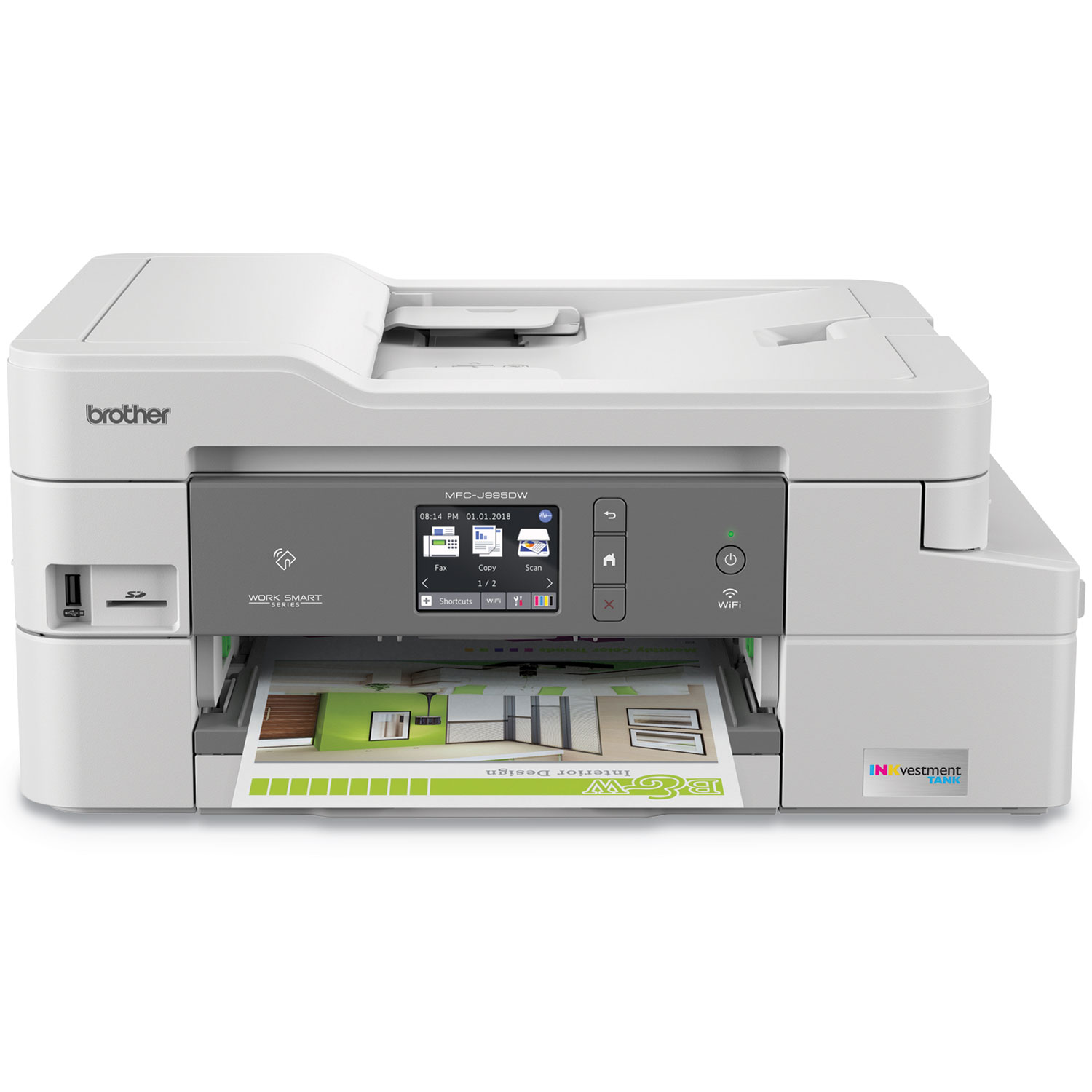  Brother MFCJ995DW MFCJ995DW INKvestment Tank Color Inkjet All-in-One Printer with Up to 1-Year of Ink In-Box (BRTMFCJ995DW) 