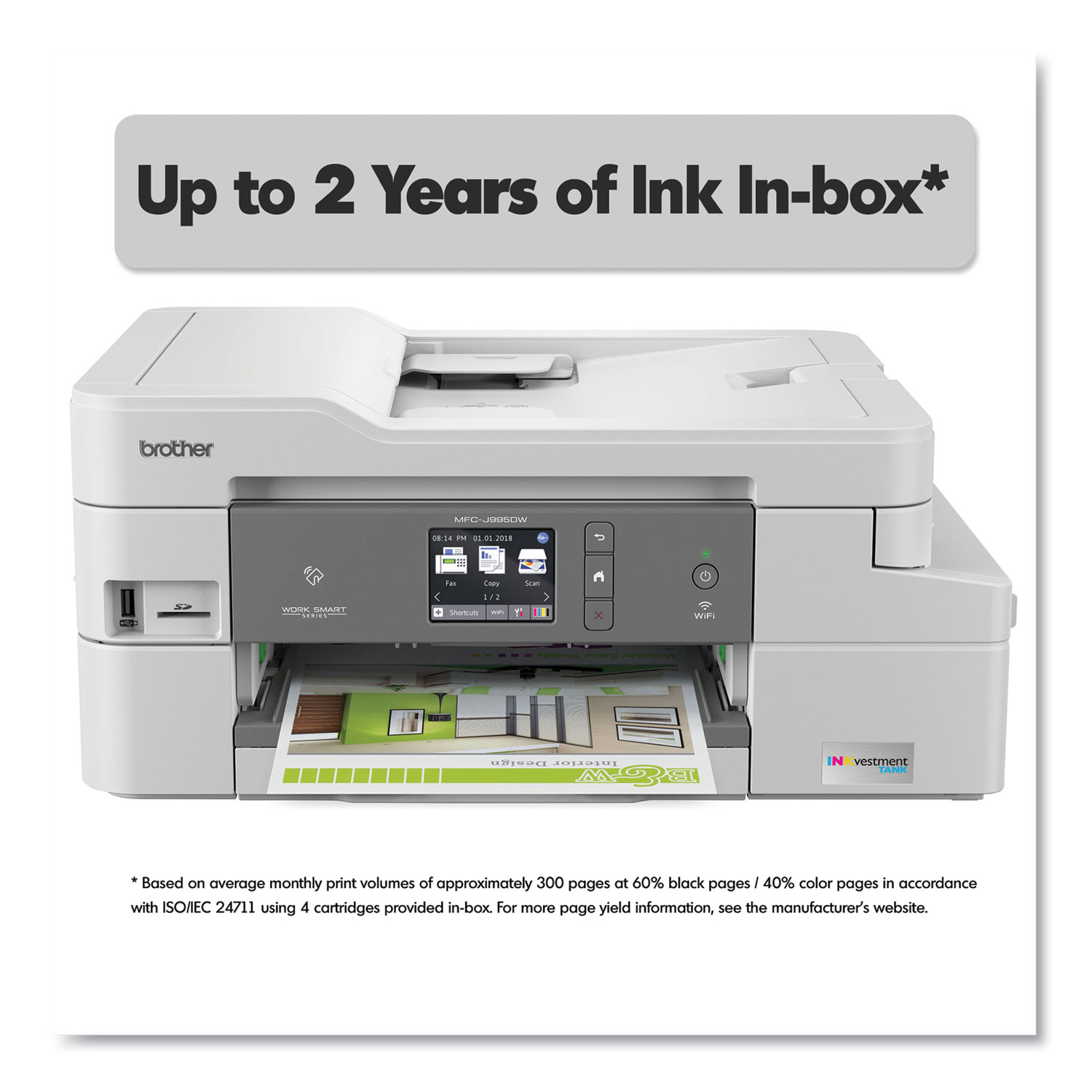 Compact Color Inkjet All-in-One MFC-J995DWXL, Copy/Fax/Print/Scan