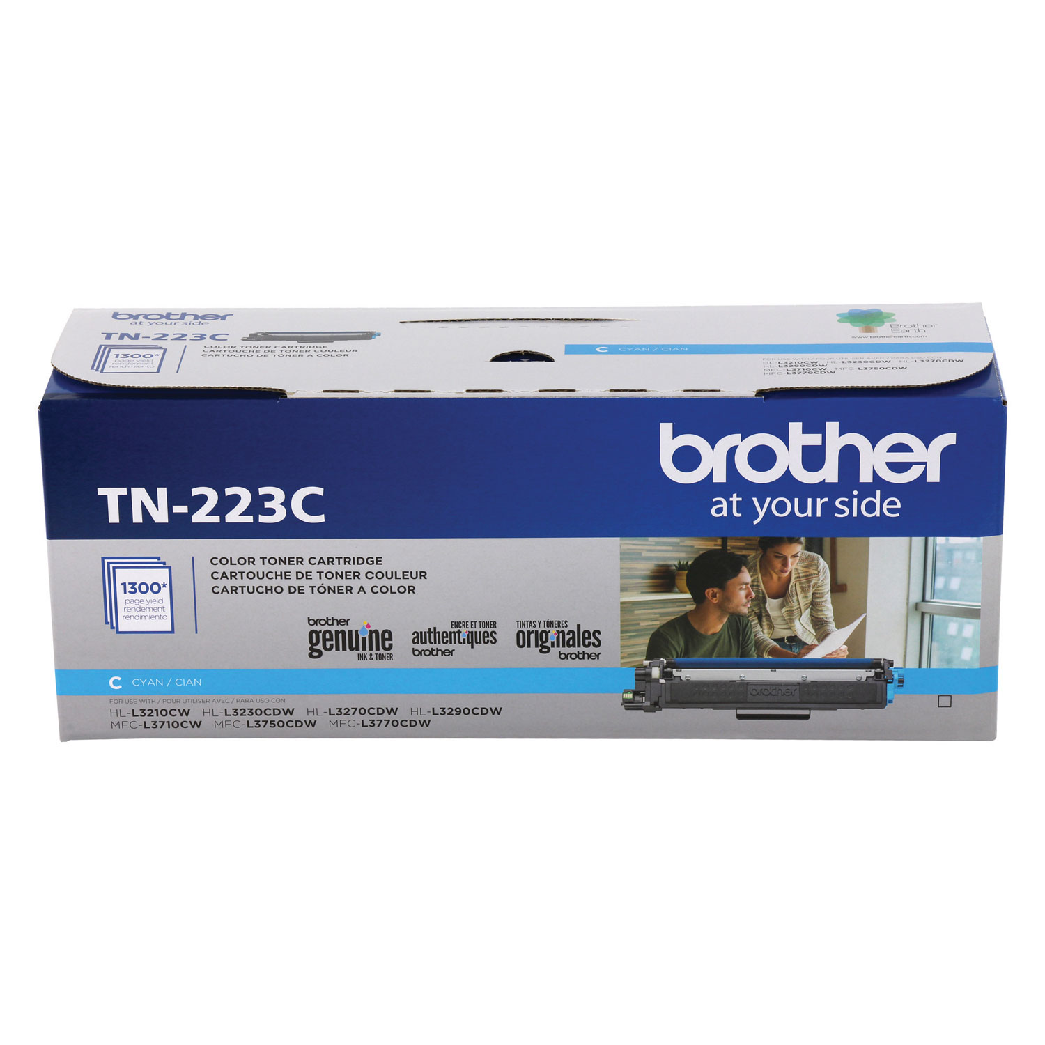  Brother TN223C TN223C Toner, 1300 Page-Yield, Cyan (BRTTN223C) 