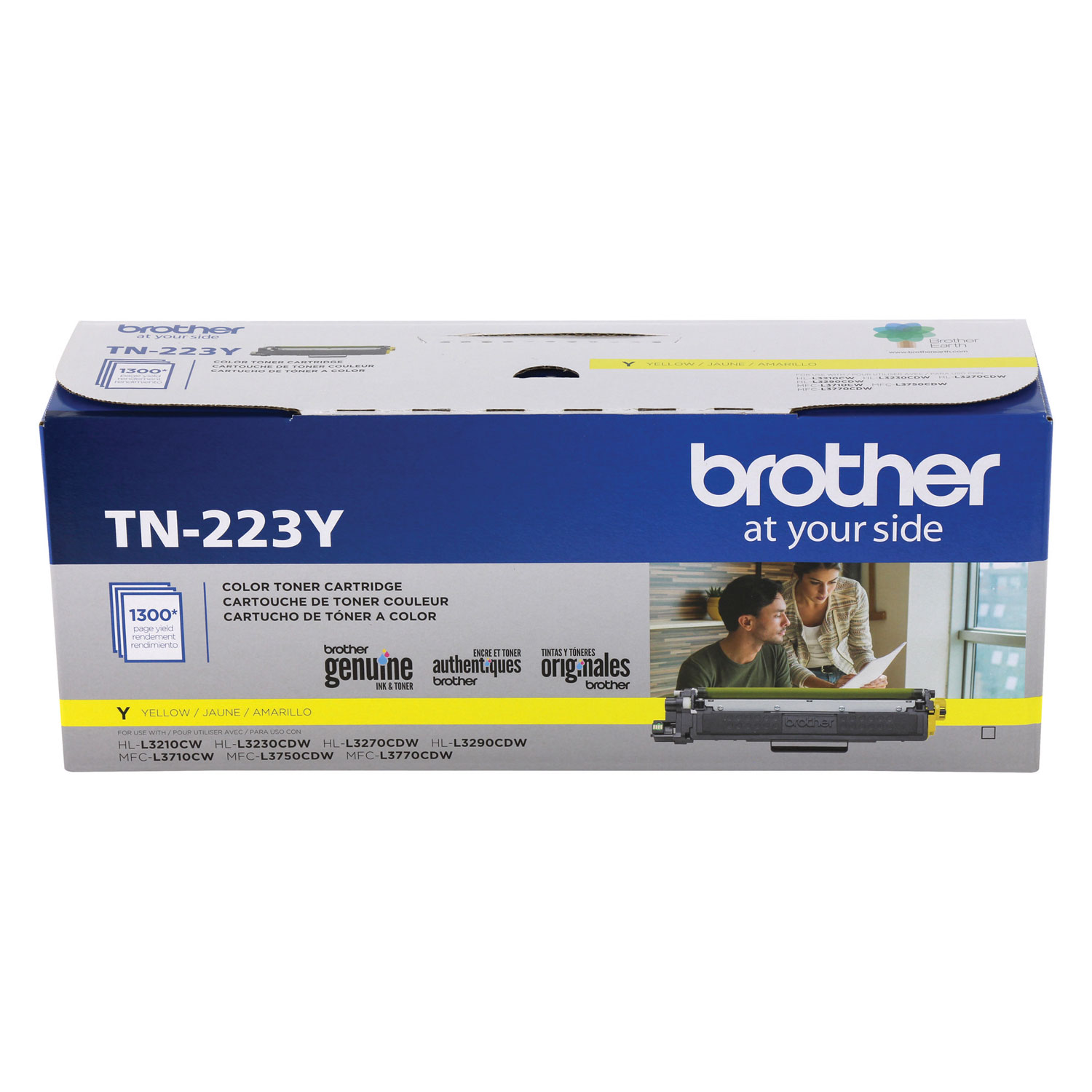  Brother TN223Y TN223Y Toner, 1300 Page-Yield, Yellow (BRTTN223Y) 