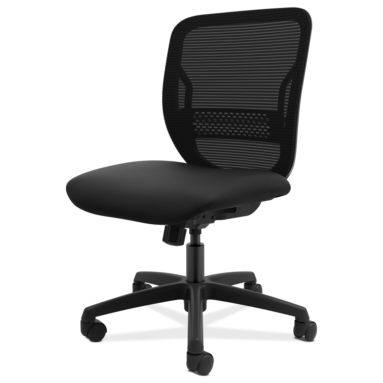  HON HONGVNMZ1ACCF10 Gateway Mid-Back Task Chair, Supports Up to 250 lbs, Black Seat, Black Back, Black Base (HONGVNMZ1ACCF10) 
