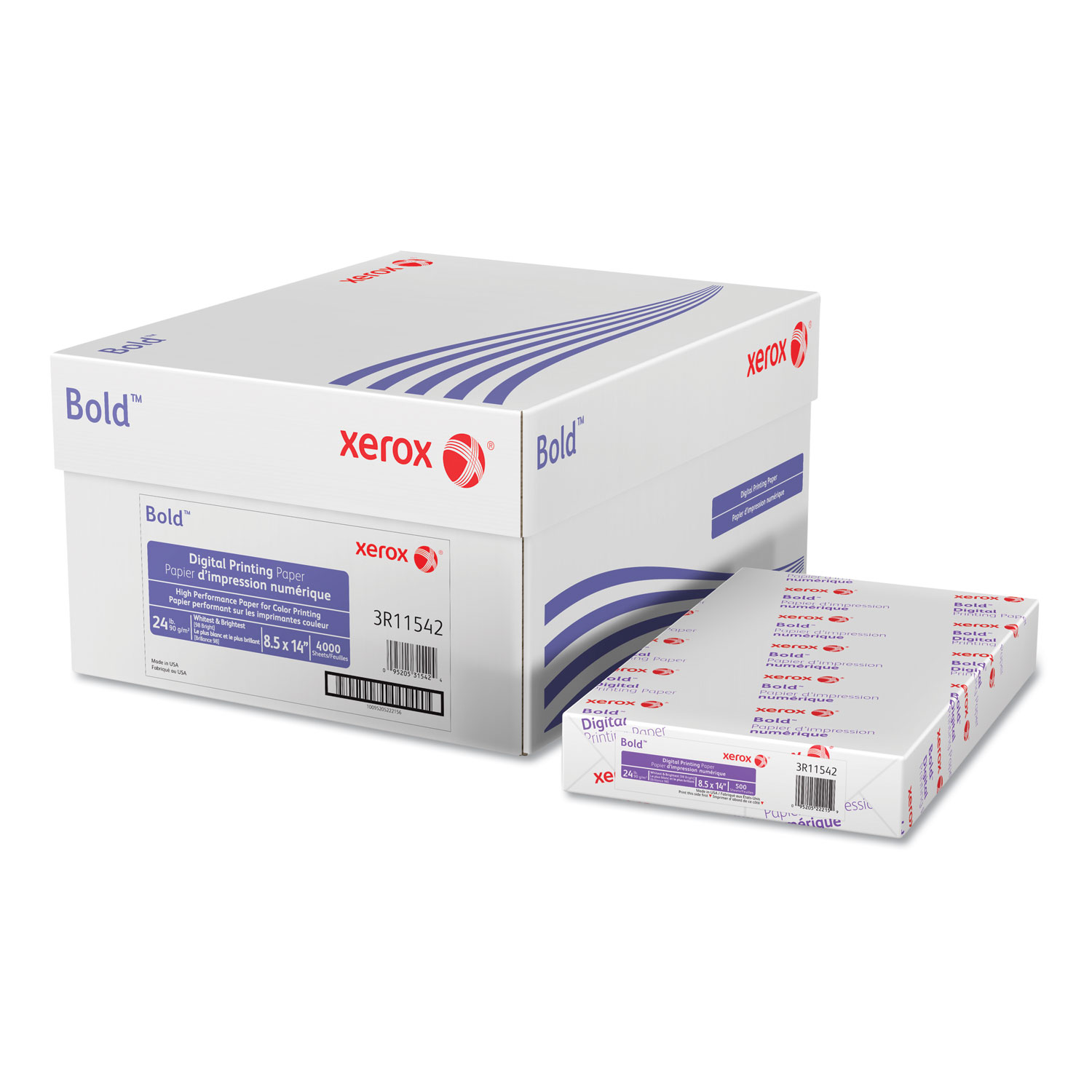 Premium Multipurpose Copy Paper, 97 Bright, 20 lb Bond Weight, 8.5 x 11,  White, 500 Sheets/Ream, 5 Reams/Carton