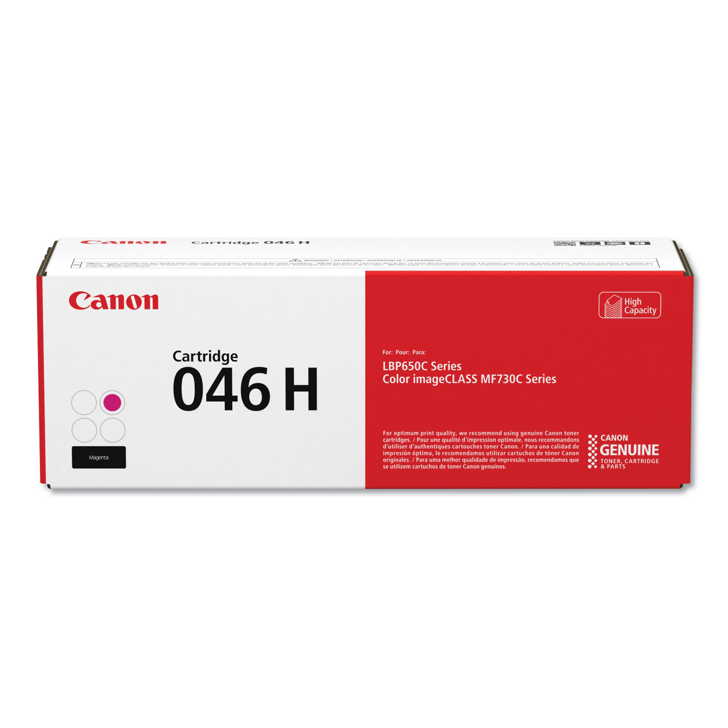 Canon 1252C001 1252C001 (046) High-Yield Toner, 5000 Page-Yield, Magenta (CNM1252C001) 