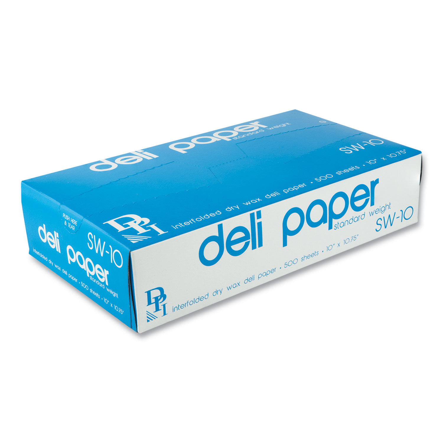  Durable Packaging SW10XX Interfolded Deli Sheets, 10 x 10 3/4, 500 Sheets/Box, 12 Boxes/Carton (DPKSW10XX) 