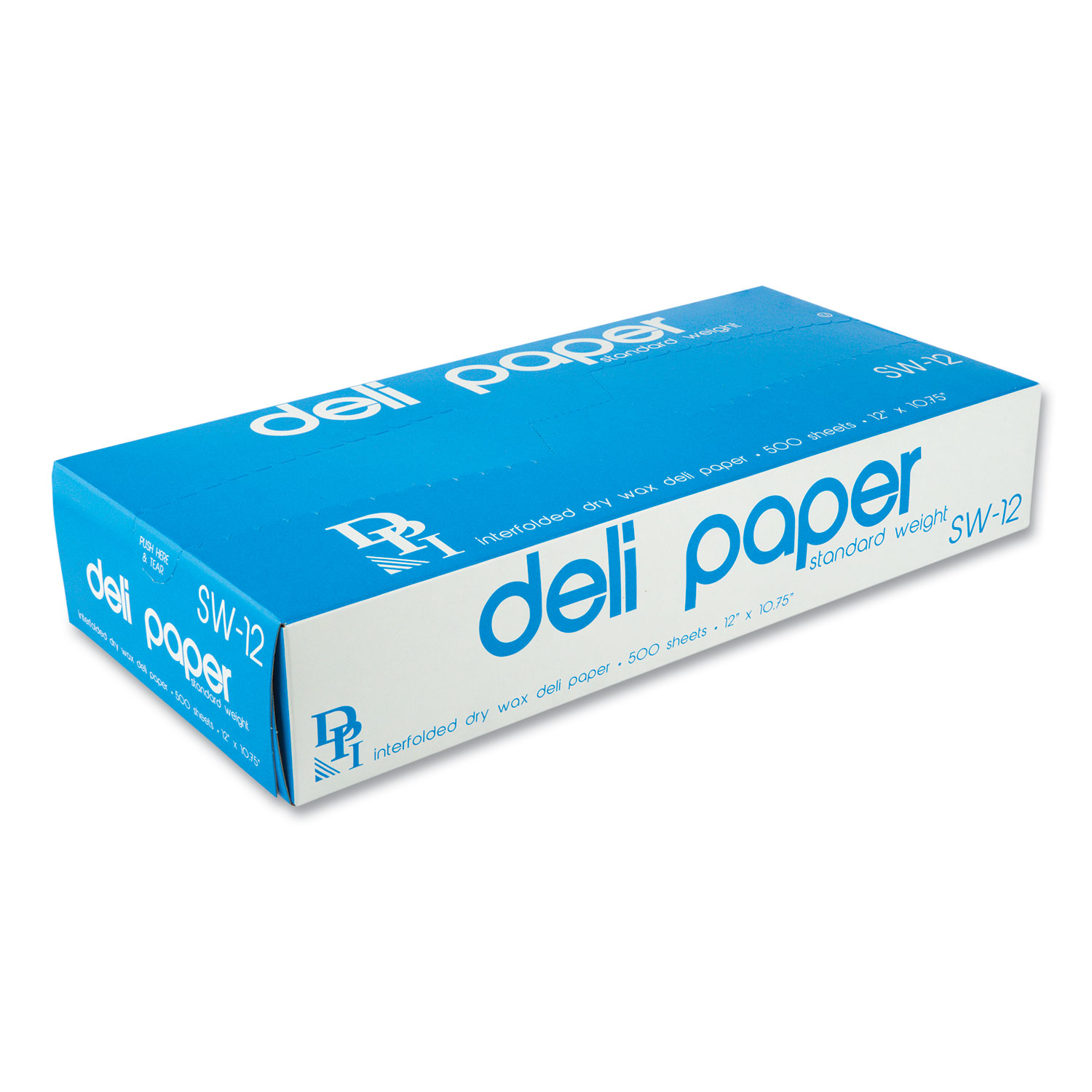  Durable Packaging SW12XX Interfolded Deli Sheets, 12 x 10 3/4, 500 Sheets/Box, 12 Boxes/Carton (DPKSW12XX) 