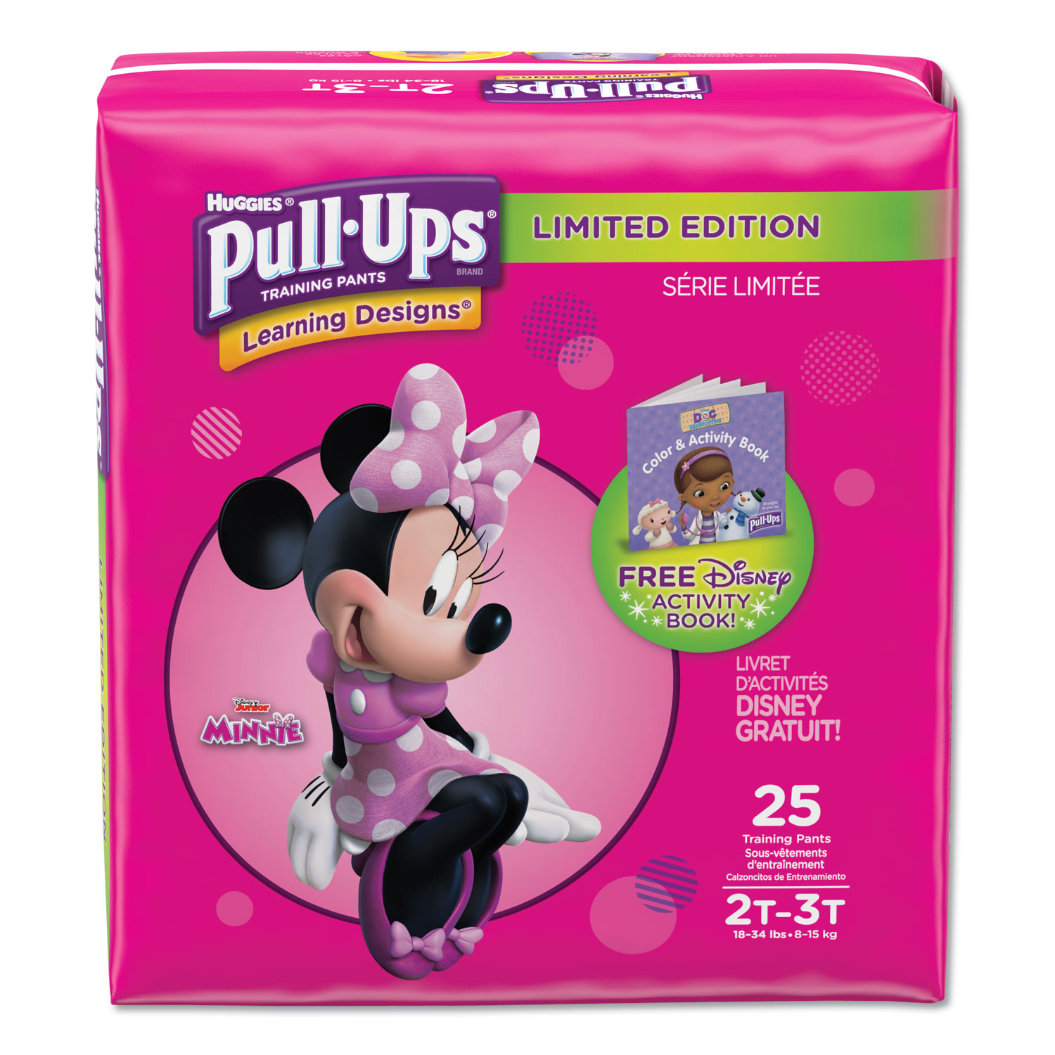 PullUps Learning Designs Potty Training Pants for Girls, Size 2T3T