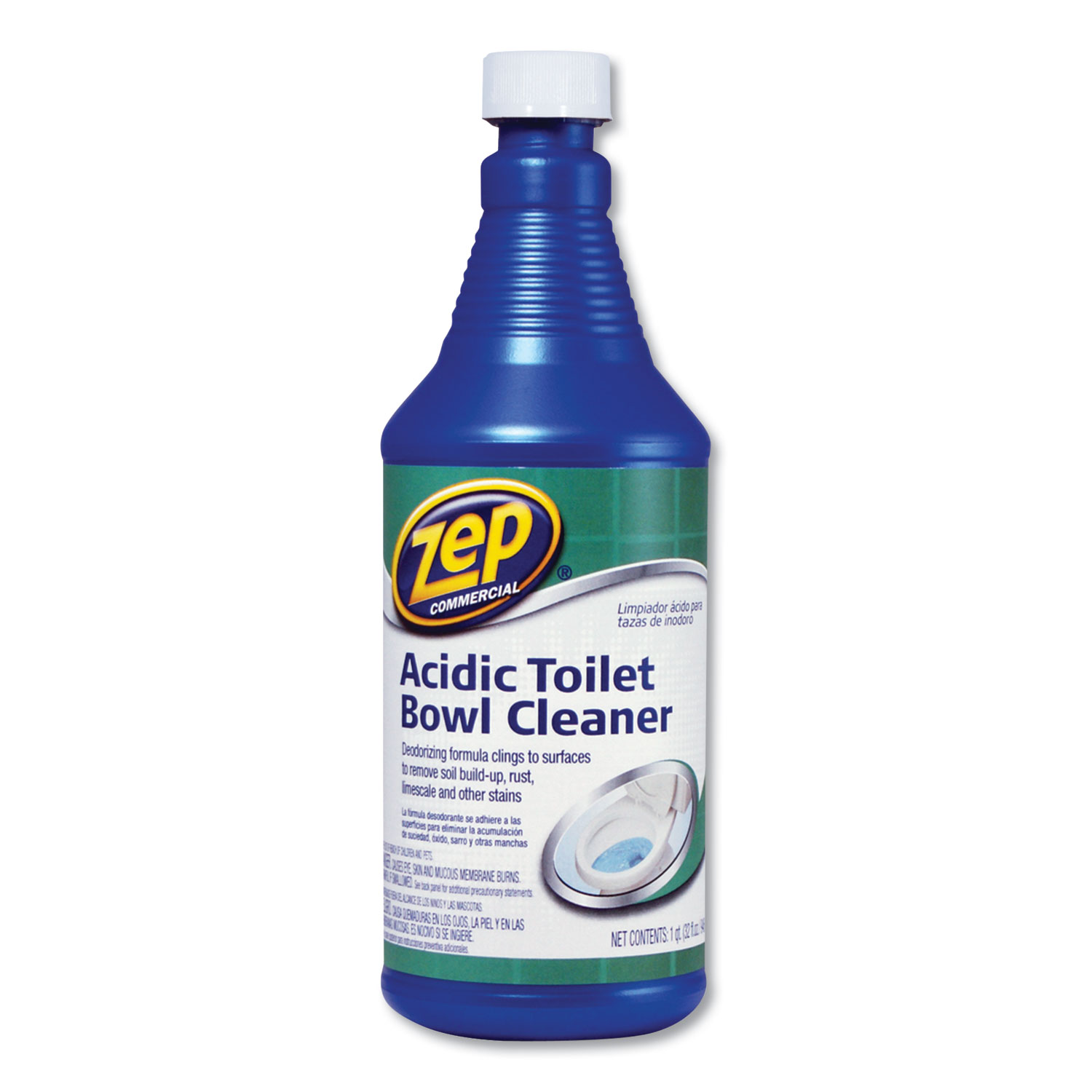  Zep Commercial ZAUTB32 Acidic Toilet Bowl Cleaner, Mint Scent, 32 oz Spray Bottle (ZPEZUATB32CT) 
