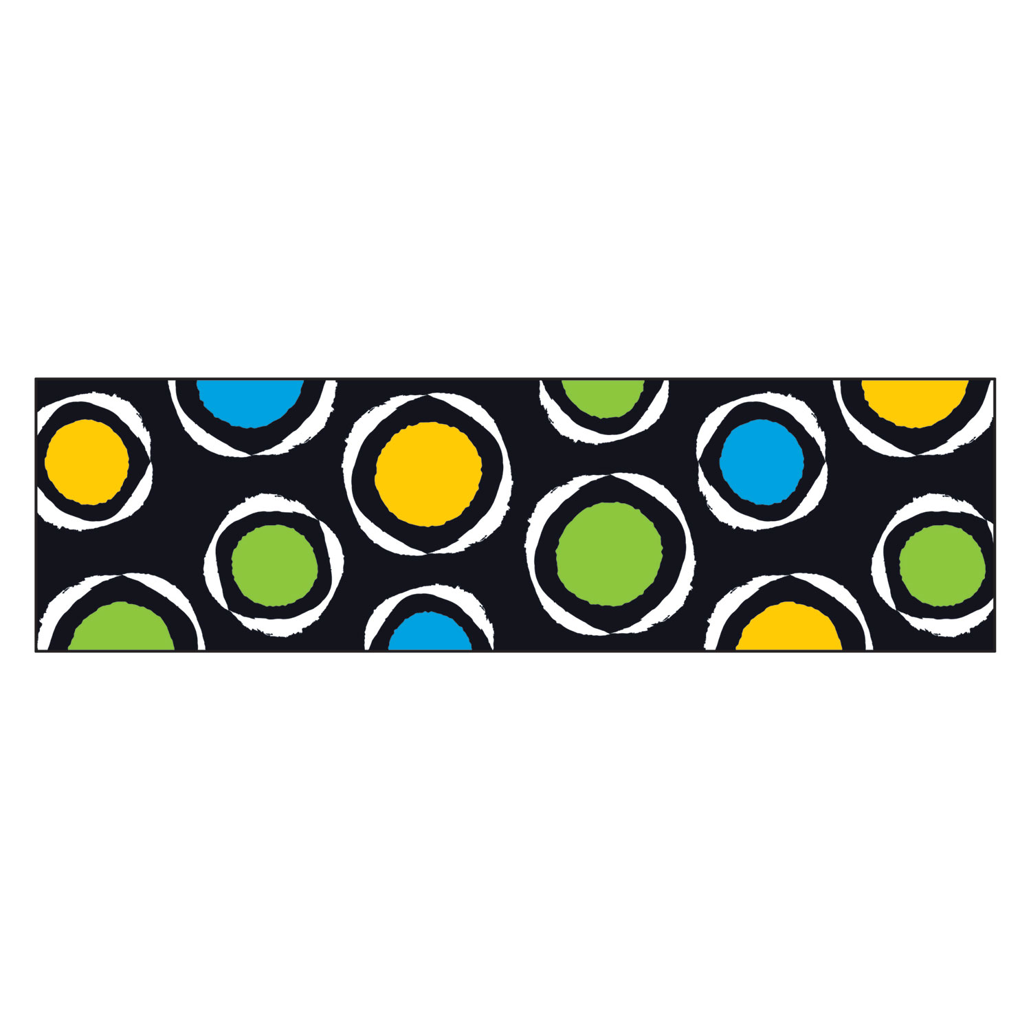 TREND T85143 Bolder Borders, 2 3/4 x 42, Bold Strokes Circles, Assorted (TEPT85143) 
