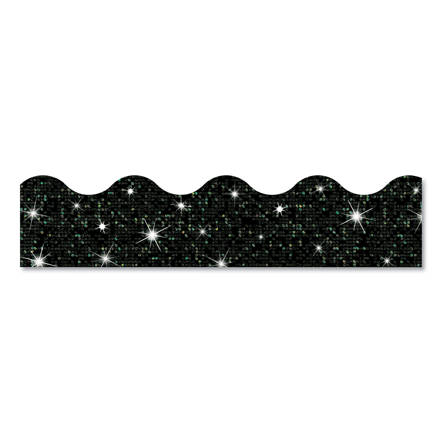 Sparkle Terrific Trimmers, 2 3/4" x 32 ft, Sparkles, Black
