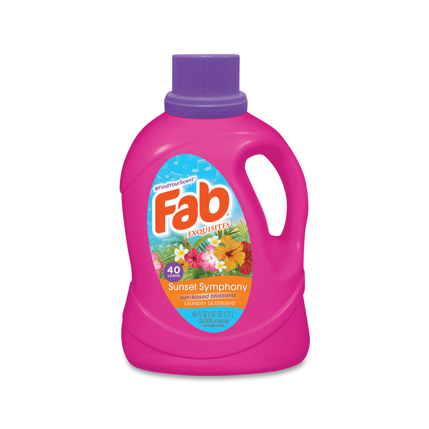  Fab FABBB34 Scented Laundry Detergent, Sunset Symphony, 60 oz Bottle, 6/Carton (PBCFABBB34) 