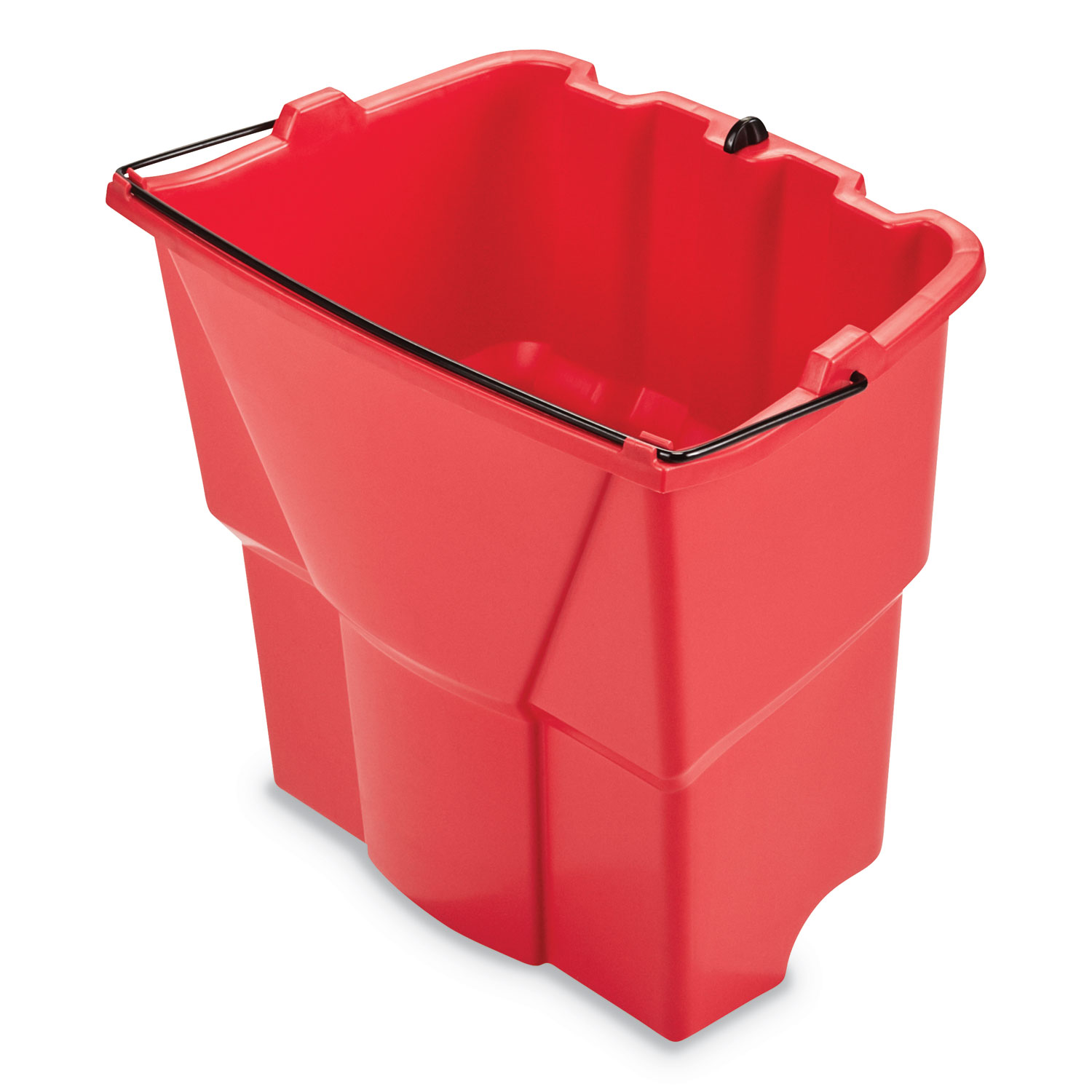  Rubbermaid Commercial 2064907 WaveBrake 2.0 Dirty Water Bucket, 18 qt, Plastic, Red (RCP2064907) 