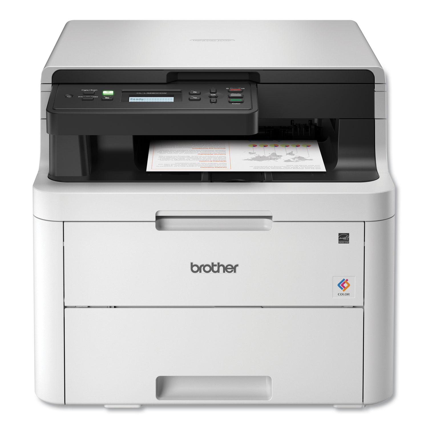  Brother HLL3290CDW HLL3290CDW Compact Digital Color Printer with Convenient Flatbed Copy and Scan, Plus Wireless and Duplex Printing (BRTHLL3290CDW) 