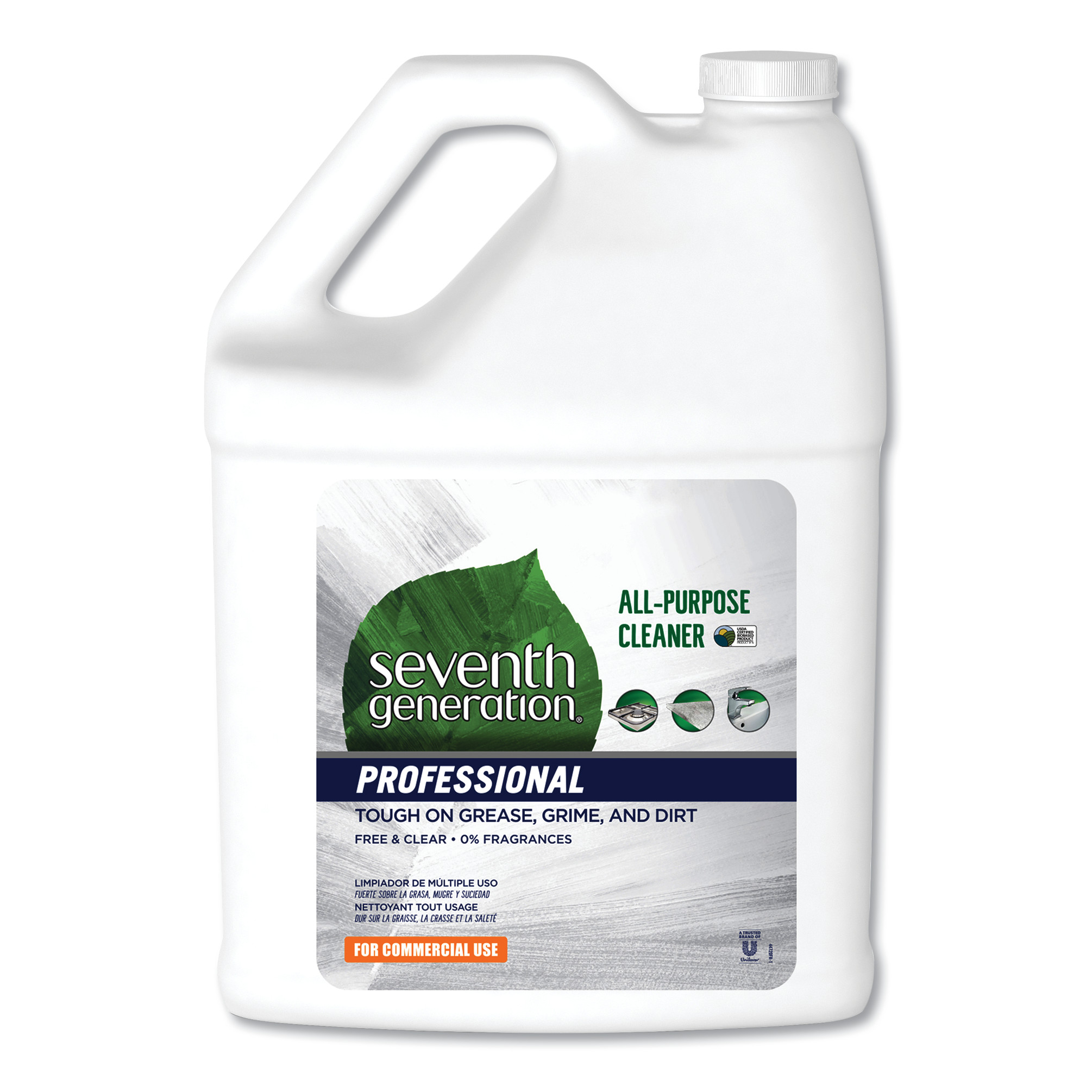  Seventh Generation Professional 44720CT All-Purpose Cleaner, Free and Clear, 1 gal Bottle, 2/Carton (SEV44720CT) 