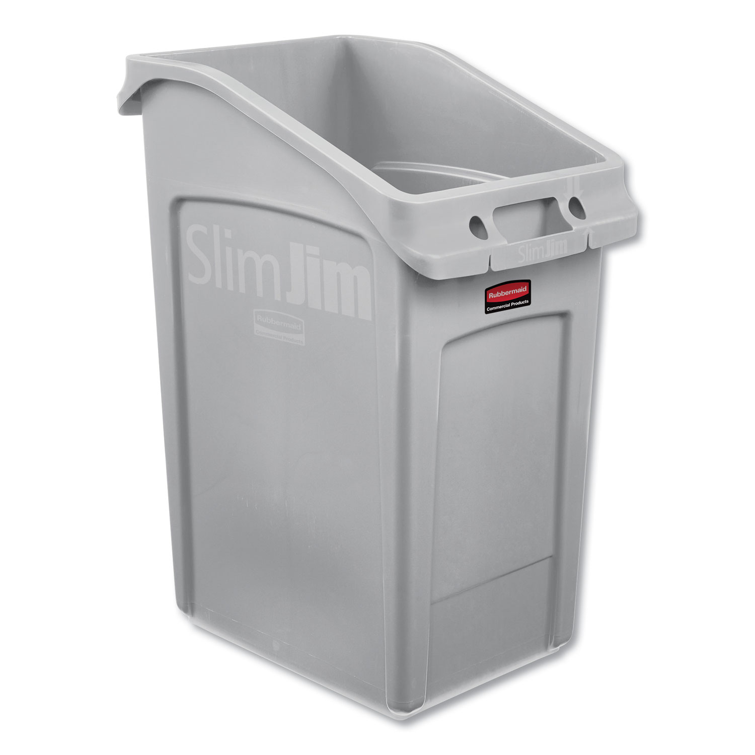  Rubbermaid Commercial 2026721 Slim Jim Under-Counter Container, 23 gal, Polyethylene, Gray (RCP2026721) 