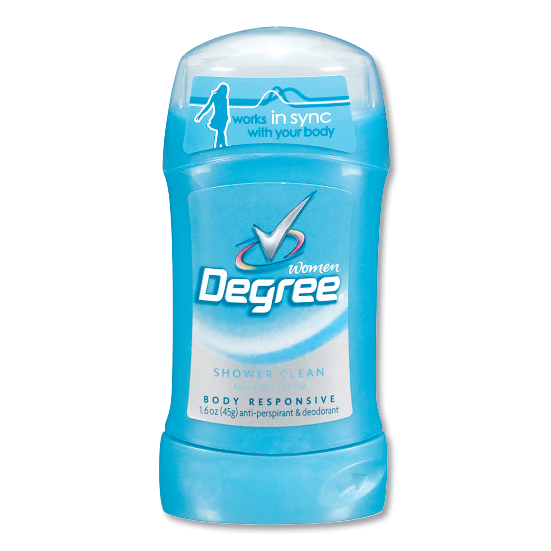  Degree CB251609 Women Invisible Solid Anti-Perspirant/Deodorant, Shower Clean, 1.6 oz, 12/Carton (DVOCB251609) 