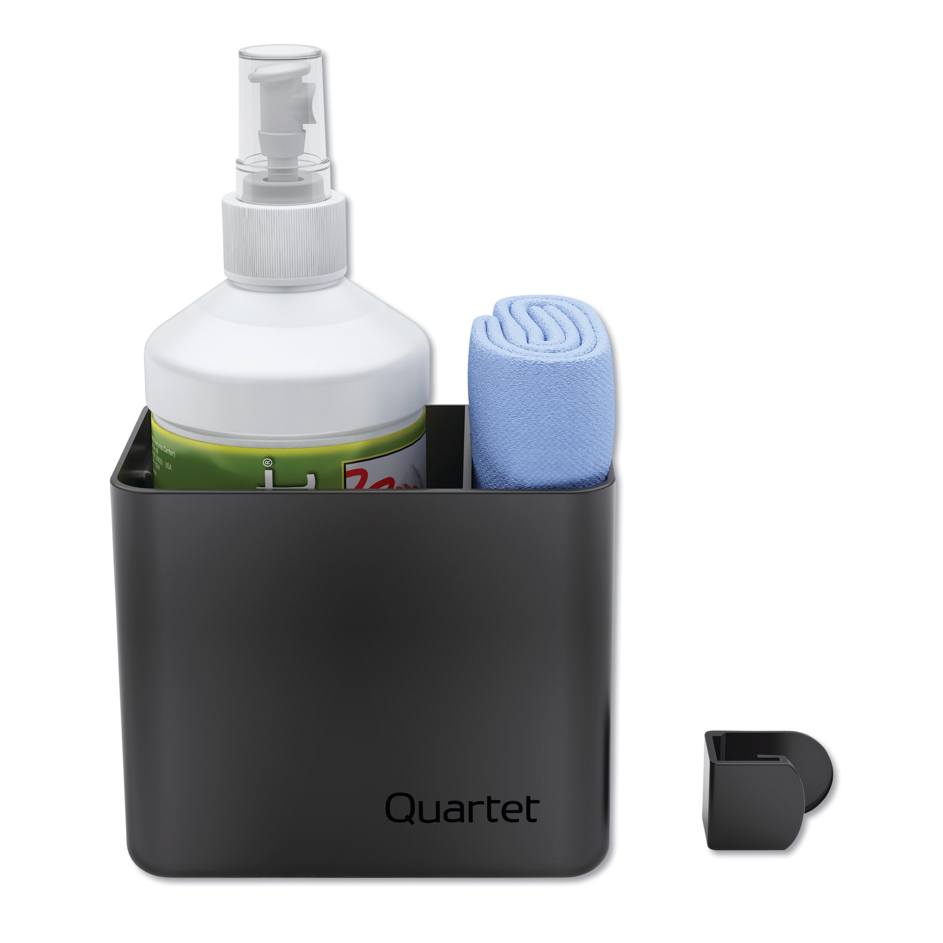  Quartet 85376 Prestige 2 Connects Cleaning Dry-Erase Kit, Caddy, 16 oz Bottle/Magnetic Cloth (QRT85376) 