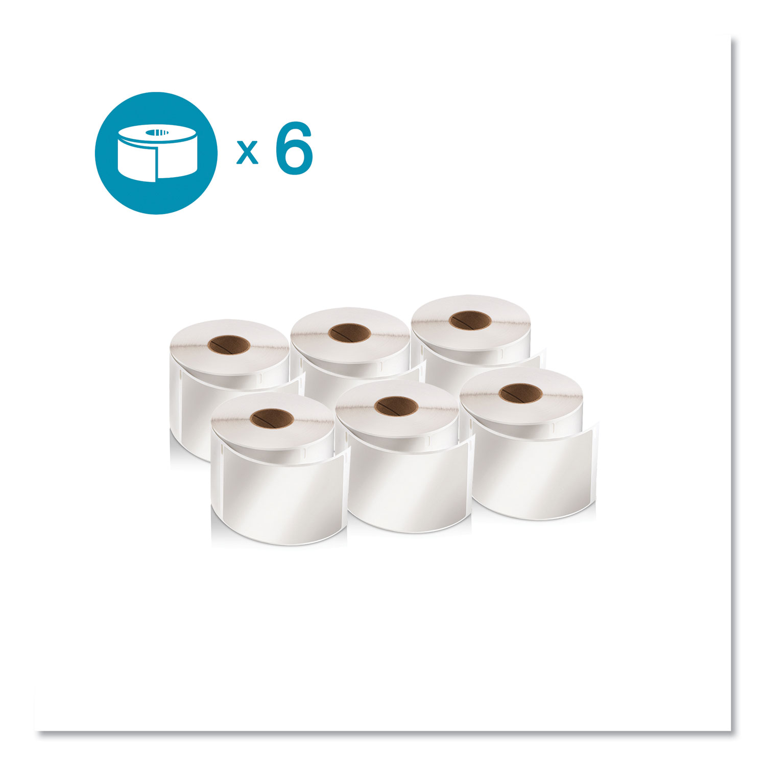  DYMO 2050811 LW Shipping Labels, 2.13 x 4, White, 220/Roll, 6 Rolls/Pack (DYM2050811) 