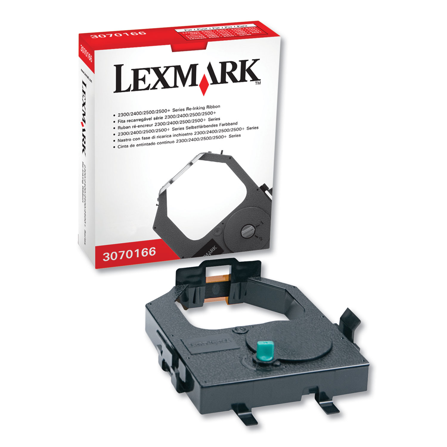  Lexmark 3070166 Correction Ribbon, Black, 4000000 Yield (LEX3070166) 