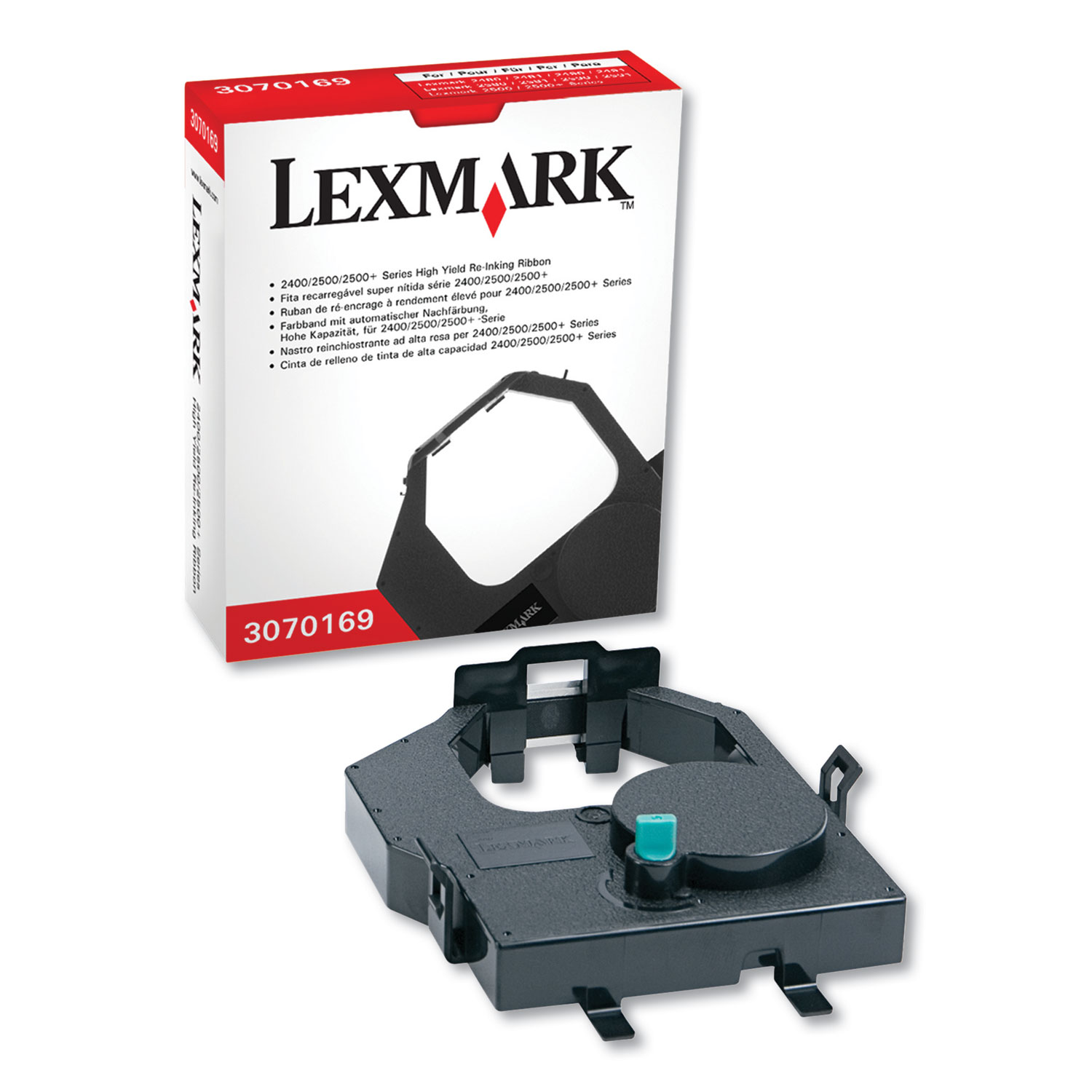  Lexmark 3070169 Correction Ribbon, Black, 8000000 Yield (LEX3070169) 