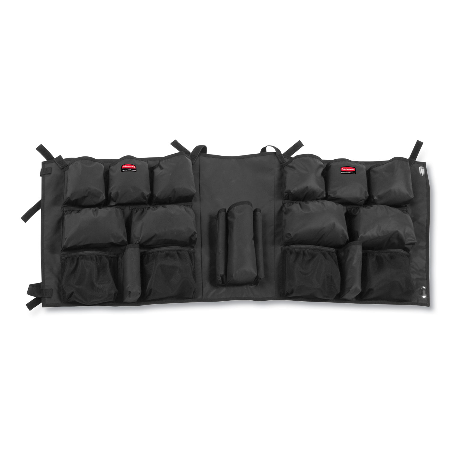  Rubbermaid Commercial 2032939 Slim Jim Caddy Bag, 19 Compartments, 10.25w x 19h, Black (RCP2032939) 